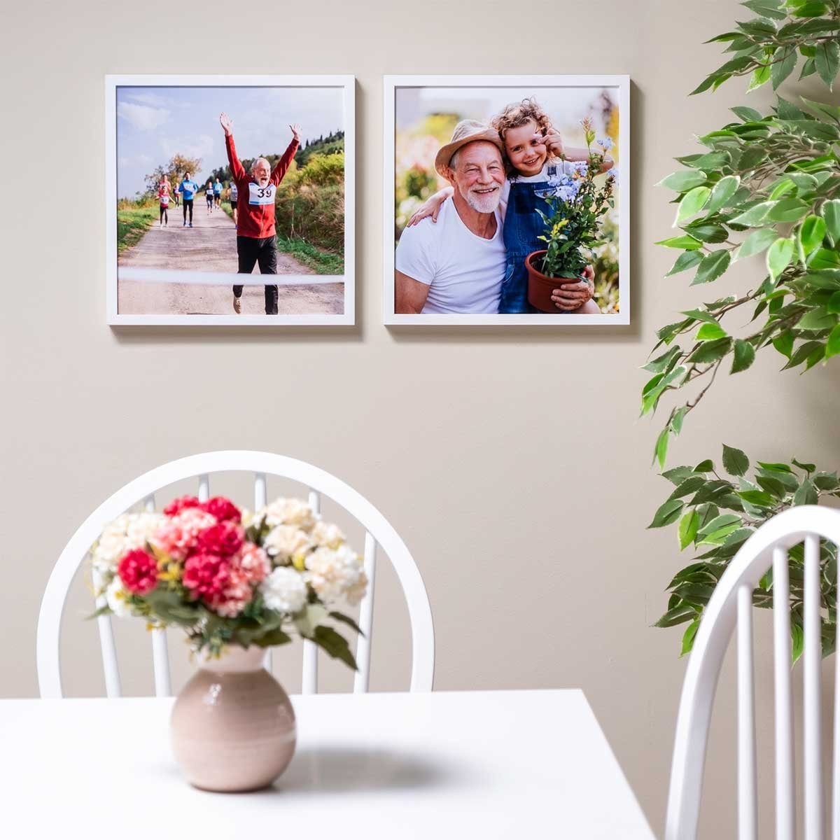 PHOTOLINI Bilderrahmen 2er Set Massivholz-Rahmen Modern günstig online kaufen