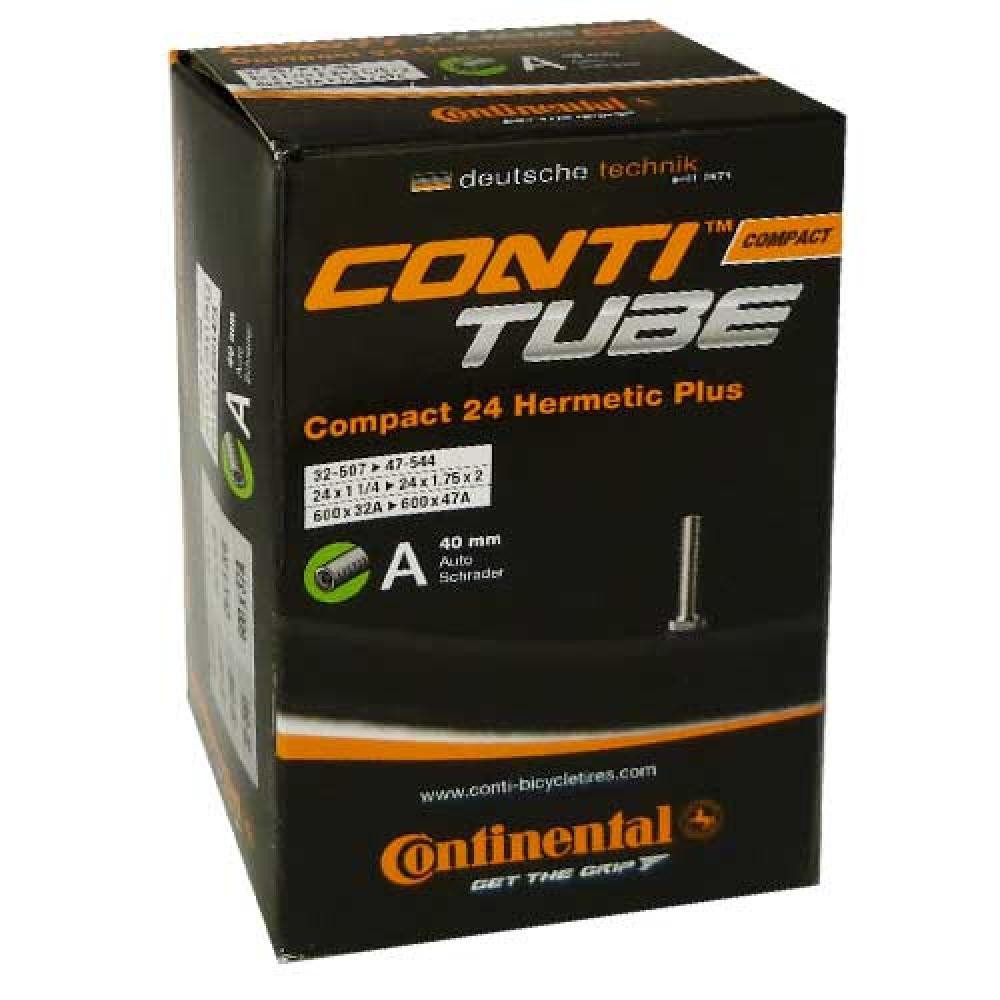 CONTINENTAL Fahrradreifen Continental Fahrradschlauch 24 Zoll (24x1.25-1.75) Hermetic Plus Autov