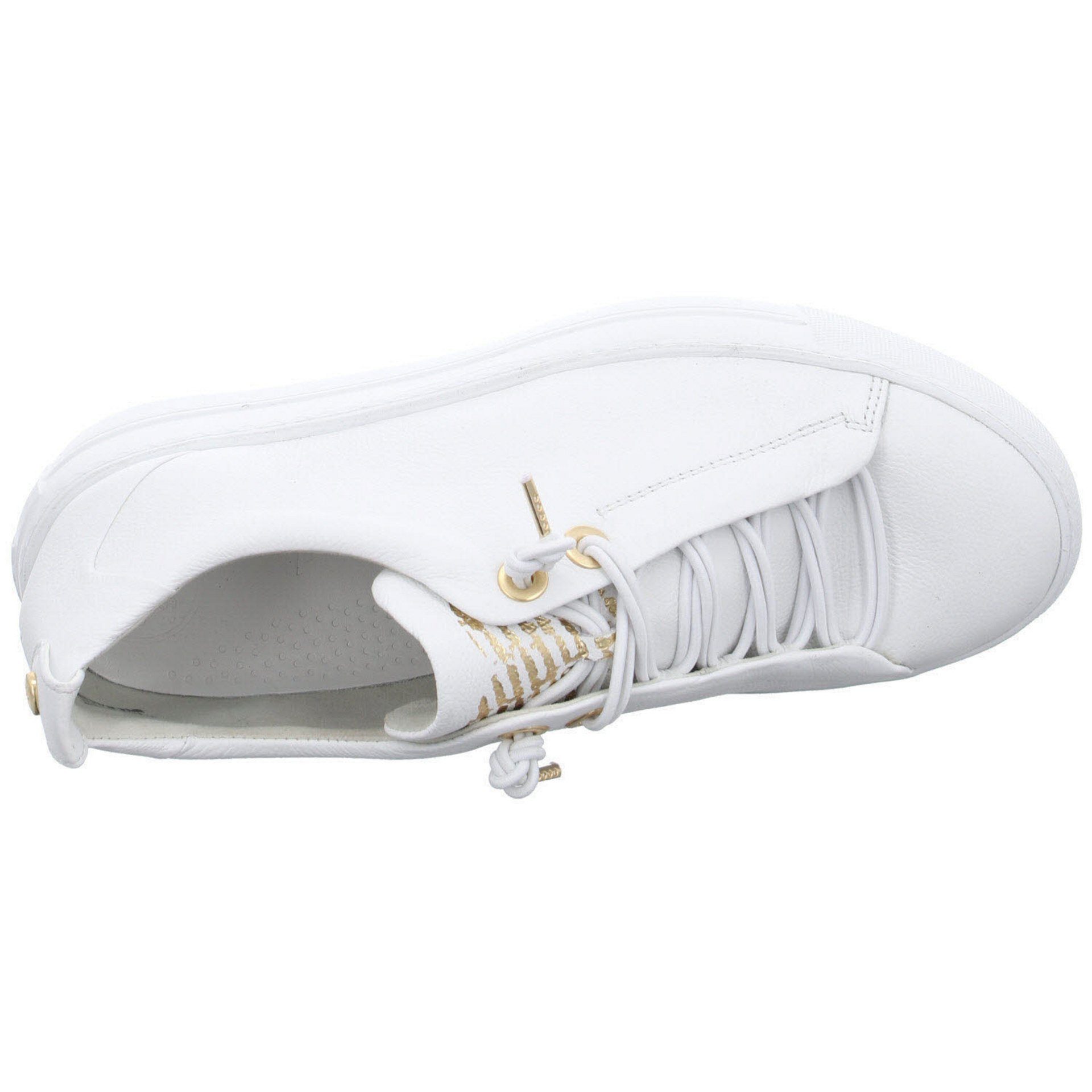 Slip-On white/gold Schuhe Paul Sneaker Damen Green Glattleder Schnürschuh Sneaker