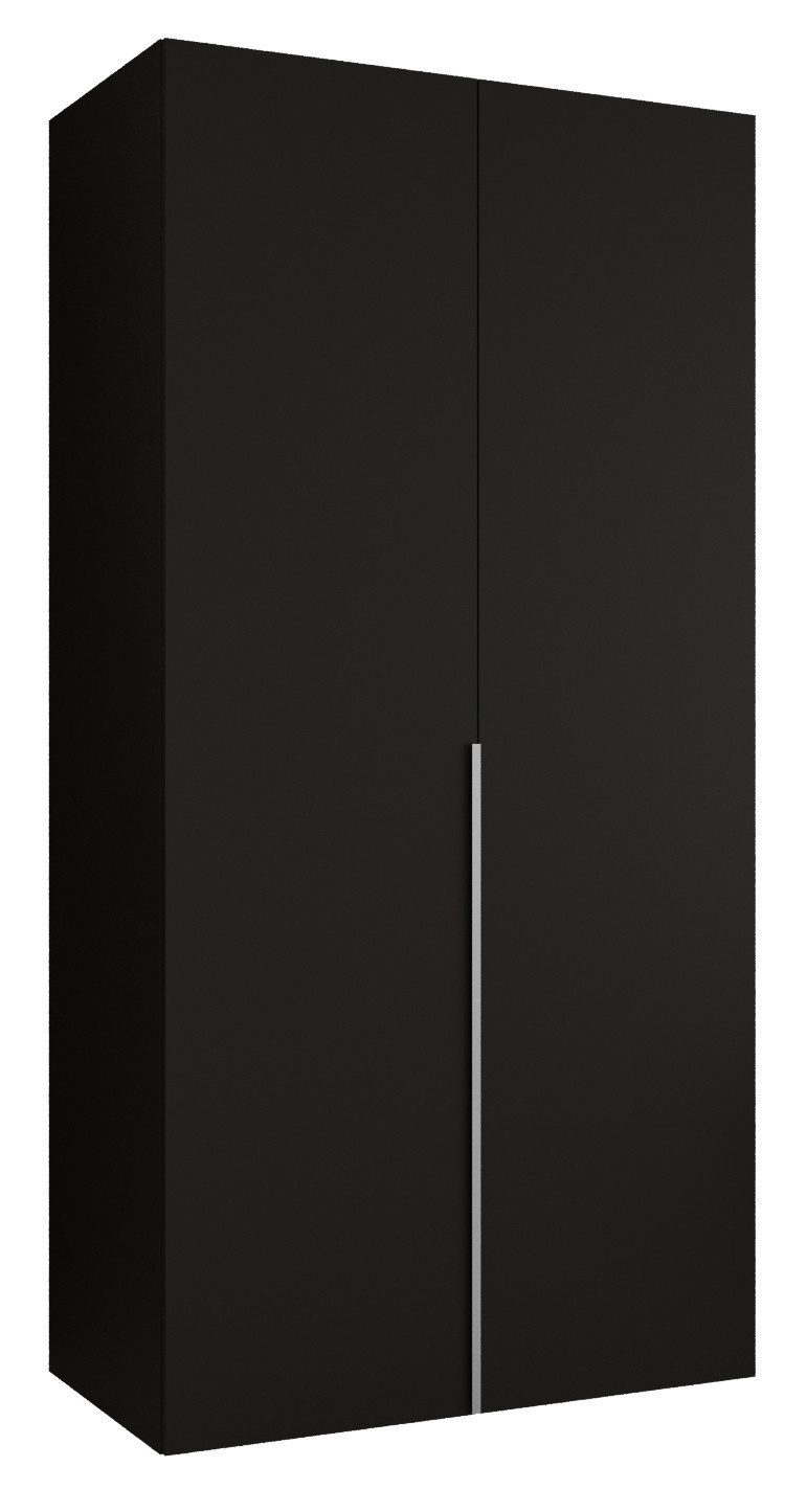 ABIKS MÖBEL Drehtürenschrank ALICANTE 1 Schlafzimmerschrank mit Kleiderstange und Regalen