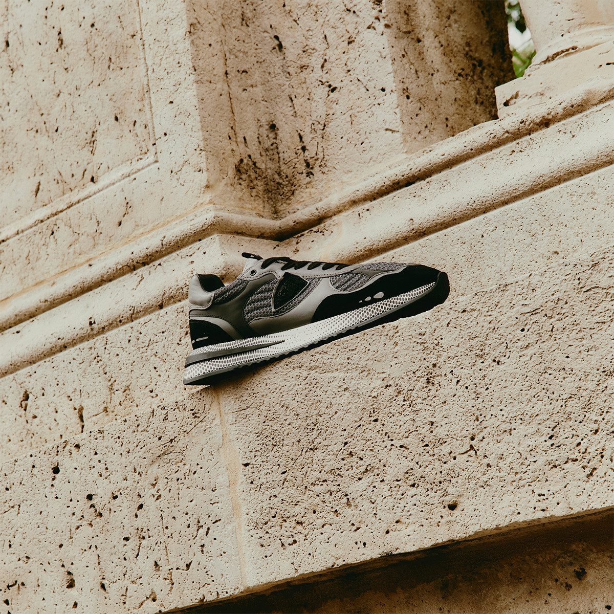 PHILIPPE MODEL Philippe Model OLYMPIQUE LOW, Sneaker, Schwarz, kombiniert, Herren Sneaker