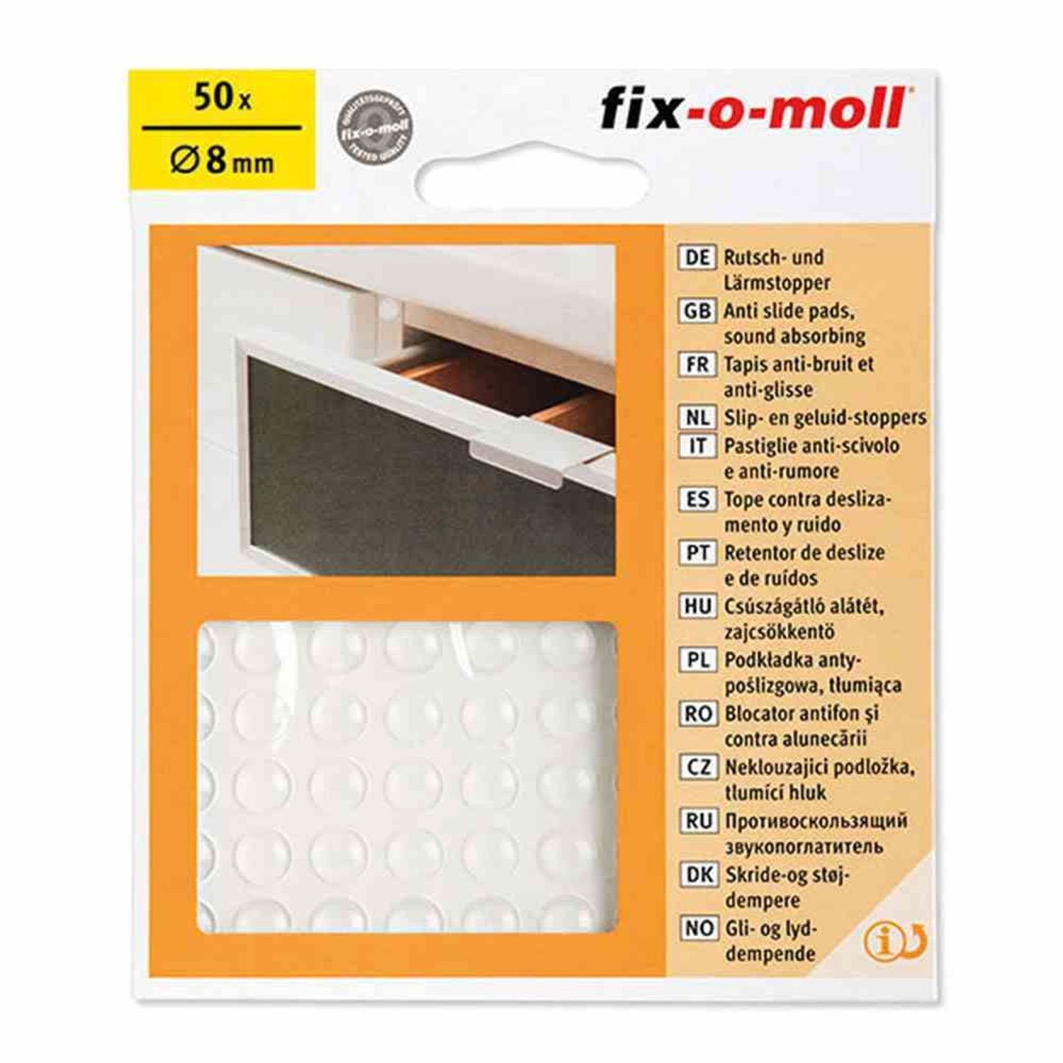 Fix-O-Moll Filzgleiter mm transparent 50 8 Rutschstopper Stück