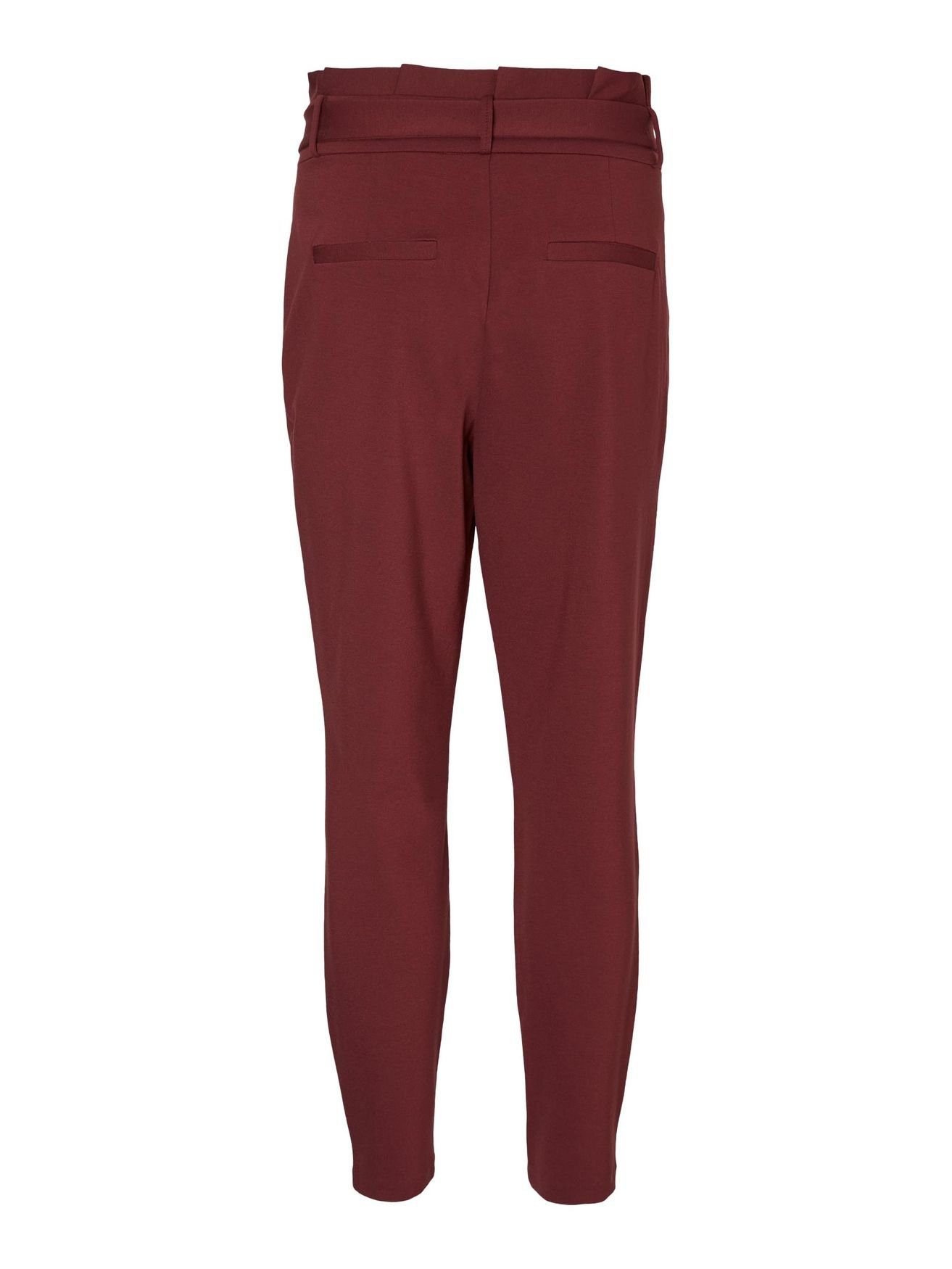 Vero Moda Stoffhose mit Bindeband Paperbag 5323 Rot-2 VMEVA Stoffhose in