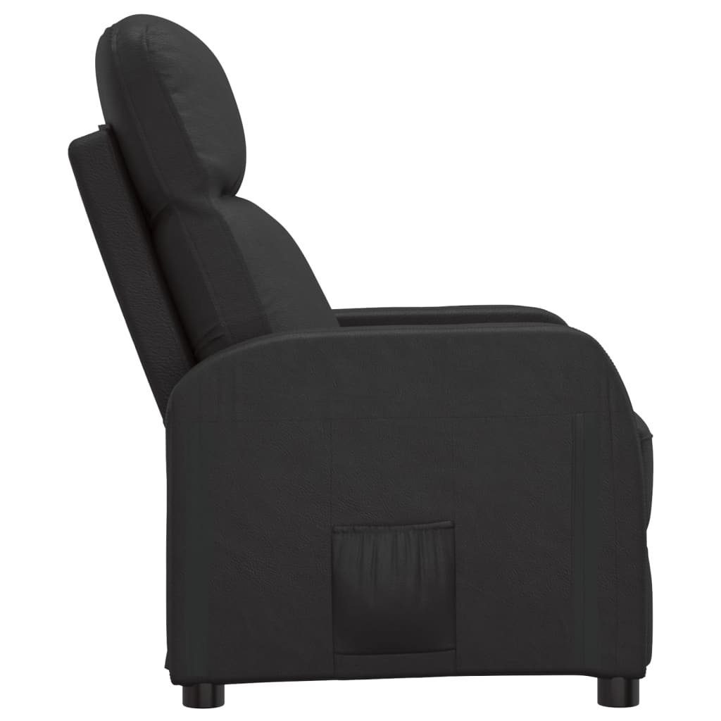 Sessel Relaxsessel (1-St) Kunstleder Schwarz vidaXL