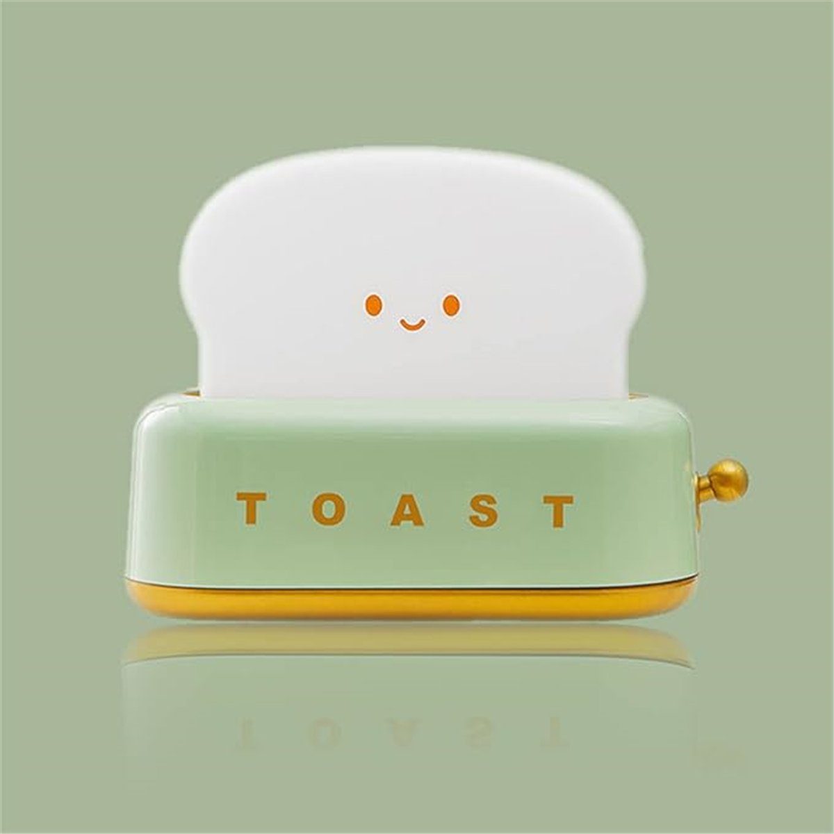 K&B LED Nachtlicht Toaster LED-Nachtlicht, wiederaufladbar, dimmbar mit Timer-Funktion Grün