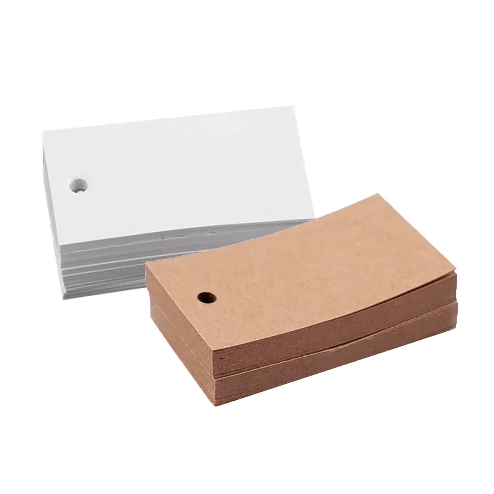 maDDma Geschenkpapier 250 Papieranhänger 50 x 30 mm Farbwahl, natur