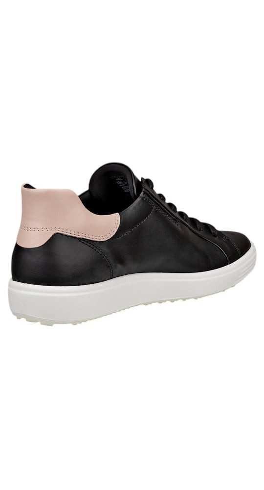 Ecco Soft 7 Easy Slip Low (Premium-Leder) schwarz/weiss Damen Sneaker – Bild 5 von 5