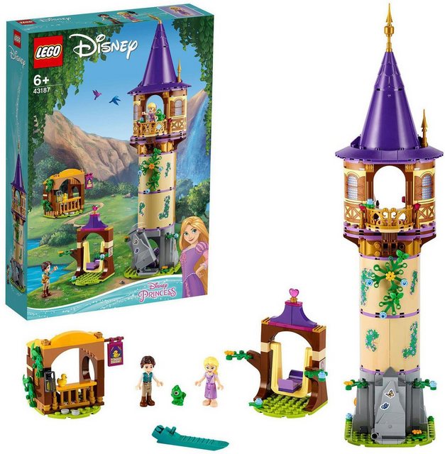 LEGO® Konstruktionsspielsteine »Rapunzels Turm (43187), LEGO® Disney Princess™«, (369 St) – mit 23% Rabatt günstig kaufen