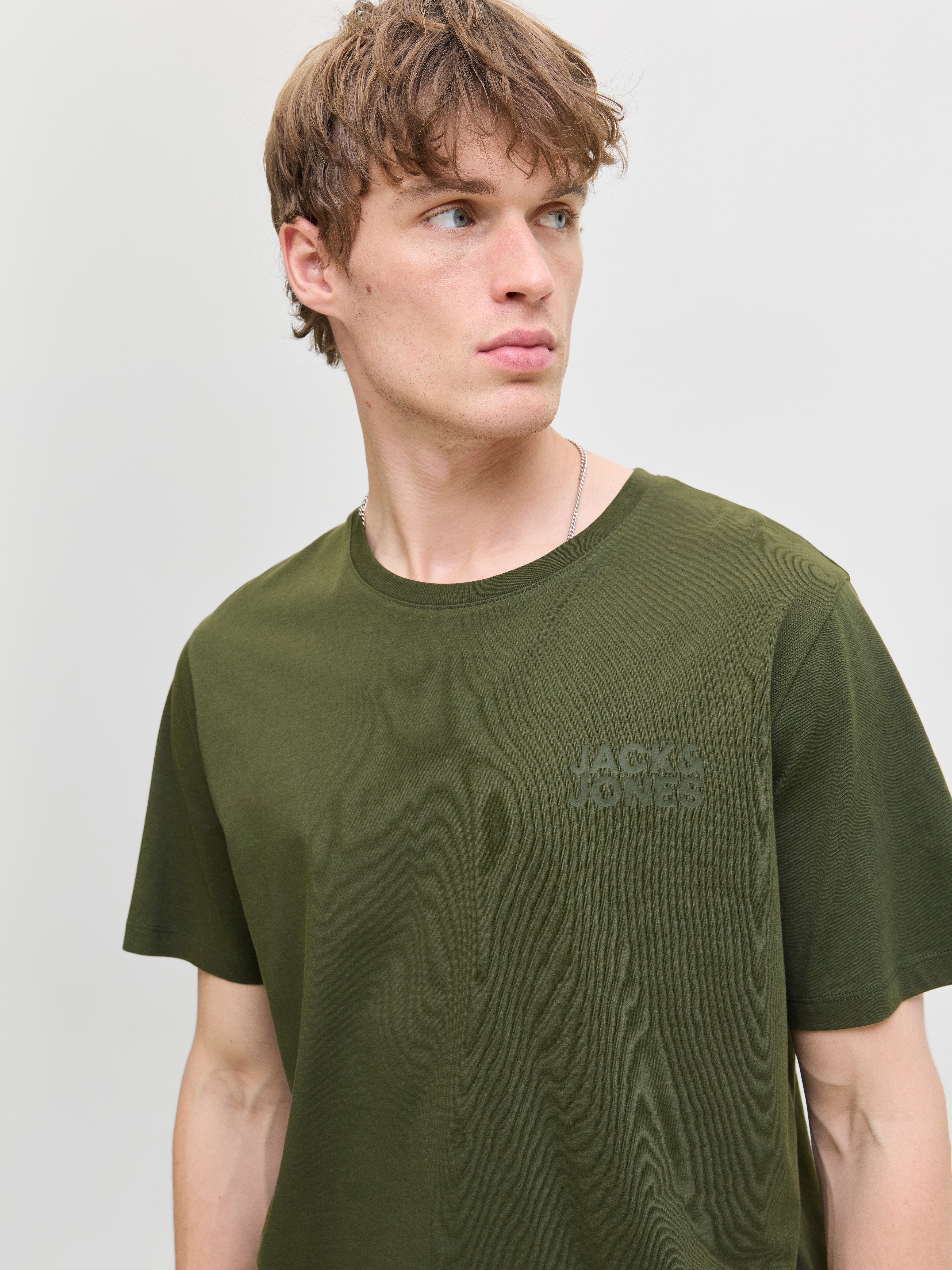 Jack & Jones Rundhalsshirt JJECORP mit Logo-Print und klassischem Rundhals günstig online kaufen