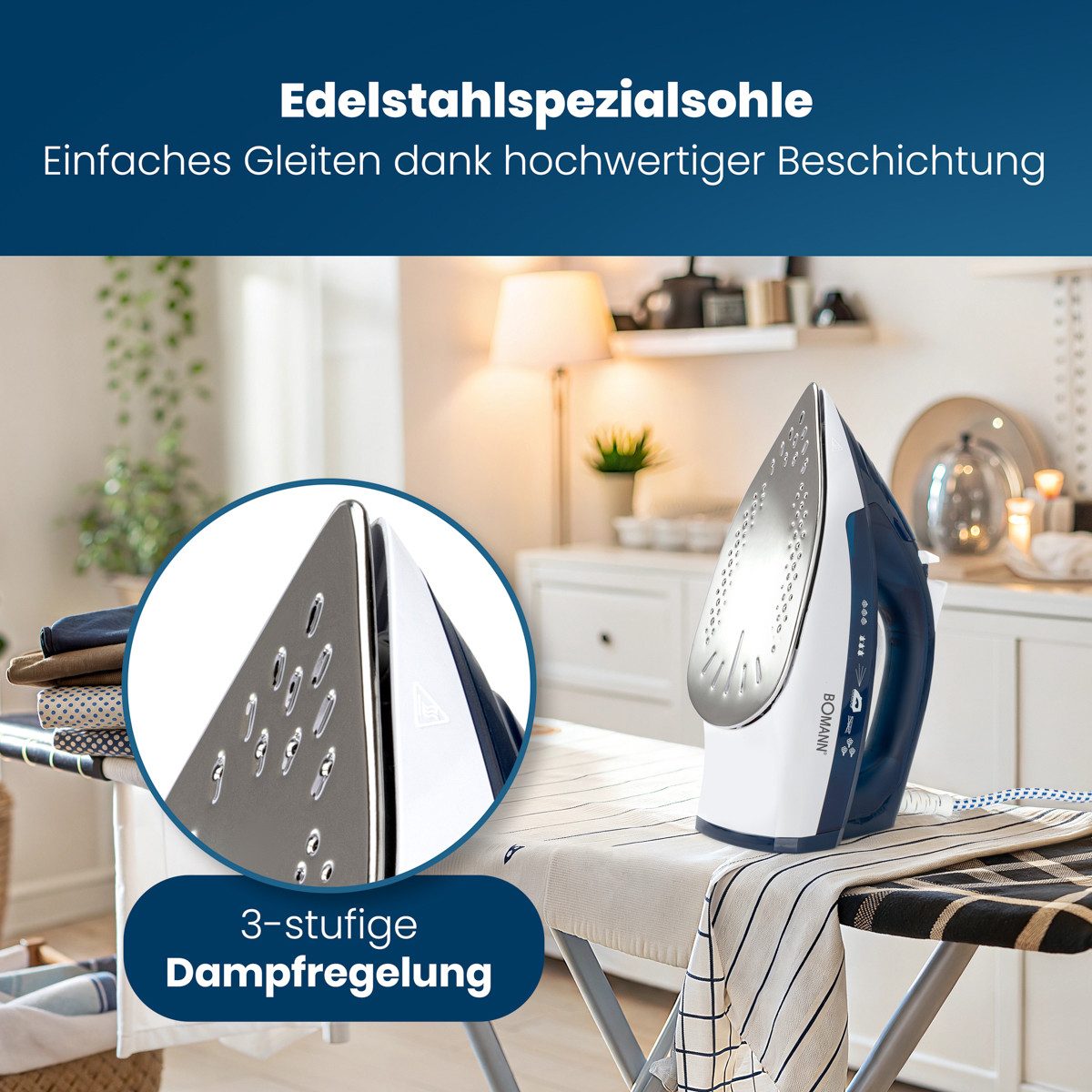 BOMANN Dampfbügeleisen DB 6004 CB