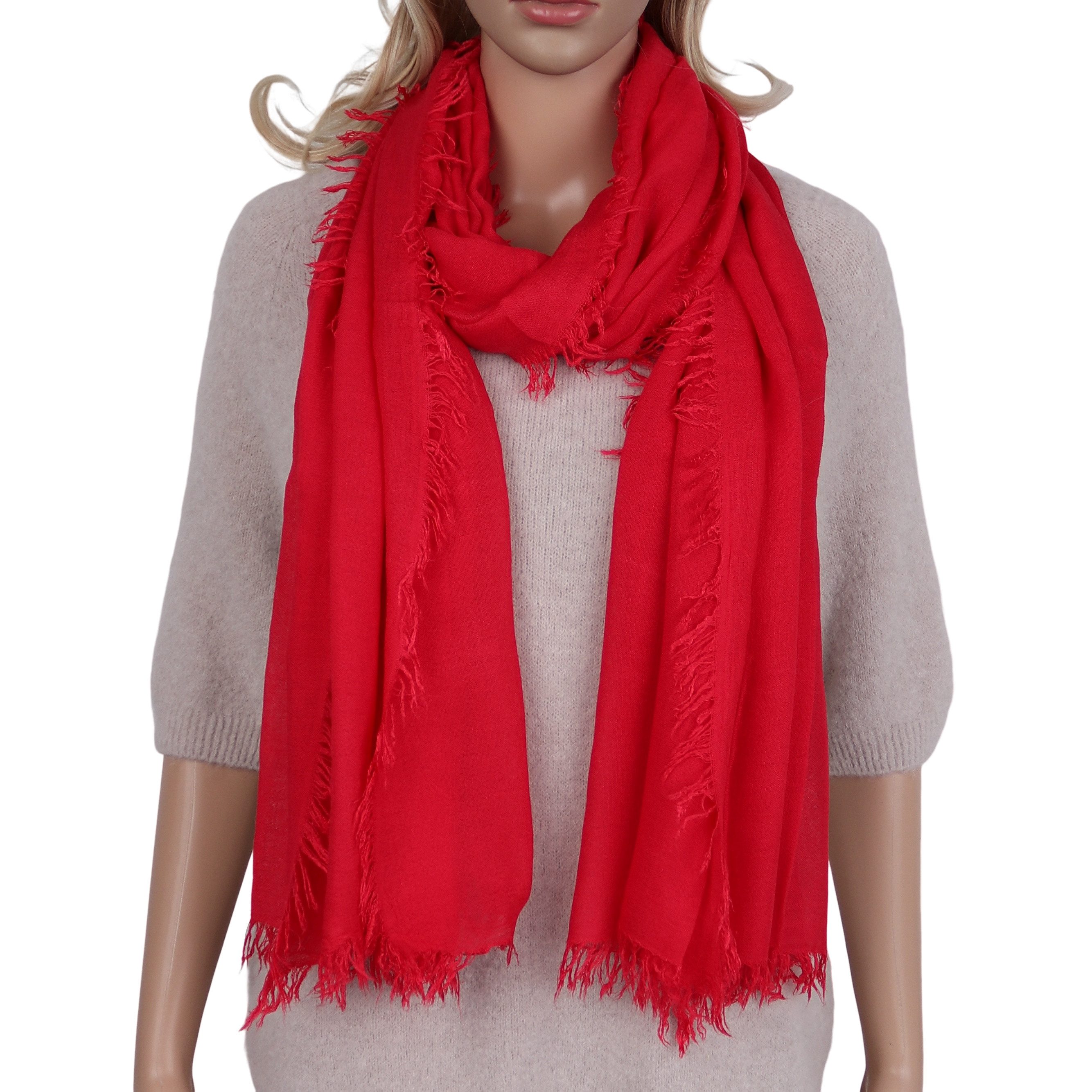 MIRROSI Modeschal weicher unifarbe Schal aus 100% Modal, Made in Italy, (viele tolle Farben zur Auswahl), Damen Halstuch ideal für Frühling, Sommer, Herbst
