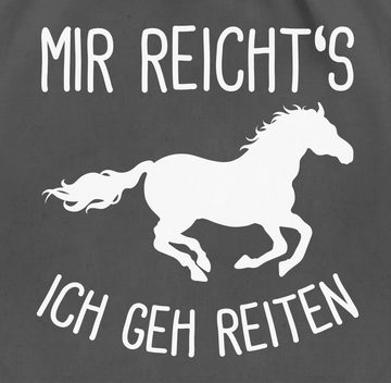 Shirtracer Turnbeutel Mir reichts ich geh Reiten, Pferd