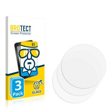 BROTECT Panzerglas für bedee Smartwatch 1.39", Displayschutzglas, 3 Stück, Schutzglas Echtglas 9H Härte HD-Clear