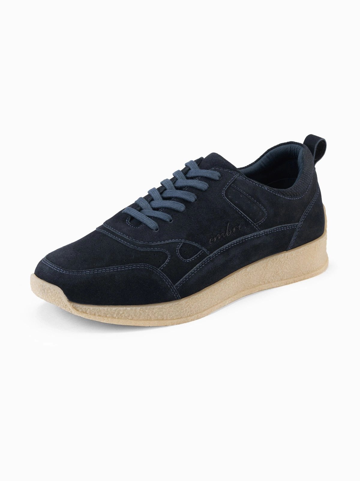 OMBRE Leichte, sportliche Herren-Sneaker aus Wildleder Sneaker atmungsaktives Mesh-Innenfutter