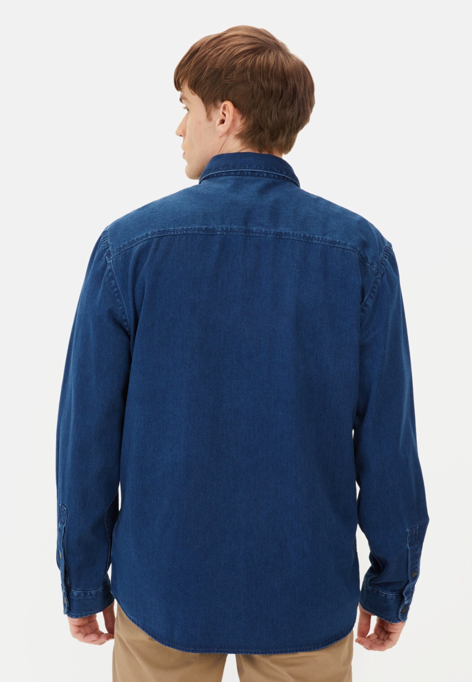 camel active Langarmhemd aus reiner Baumwolle günstig online kaufen