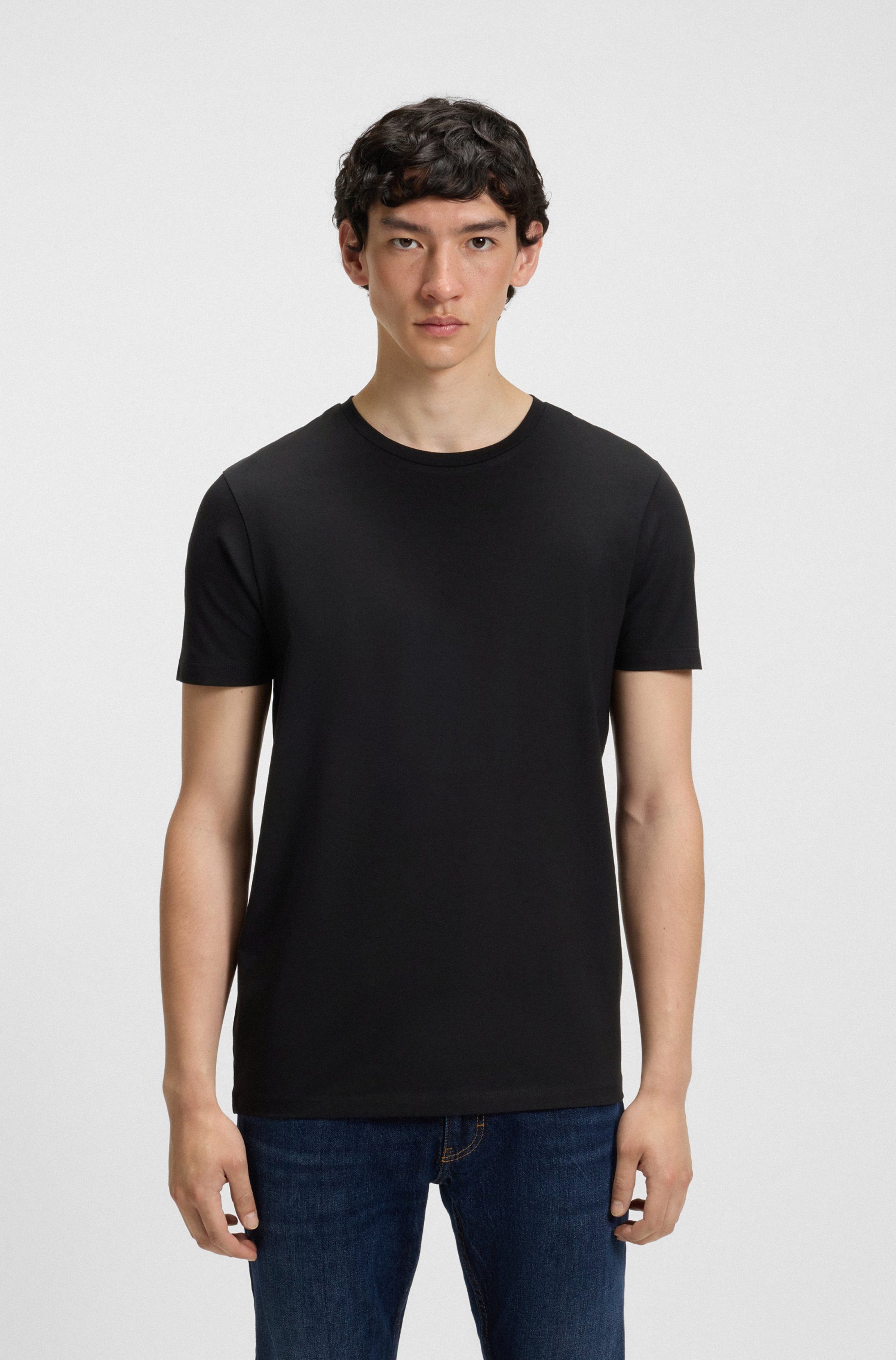 HUGO T-Shirt HUGO-Round (Packung, 2er) Rundhalsausschnitt, Slim-Fit, HUGO L günstig online kaufen