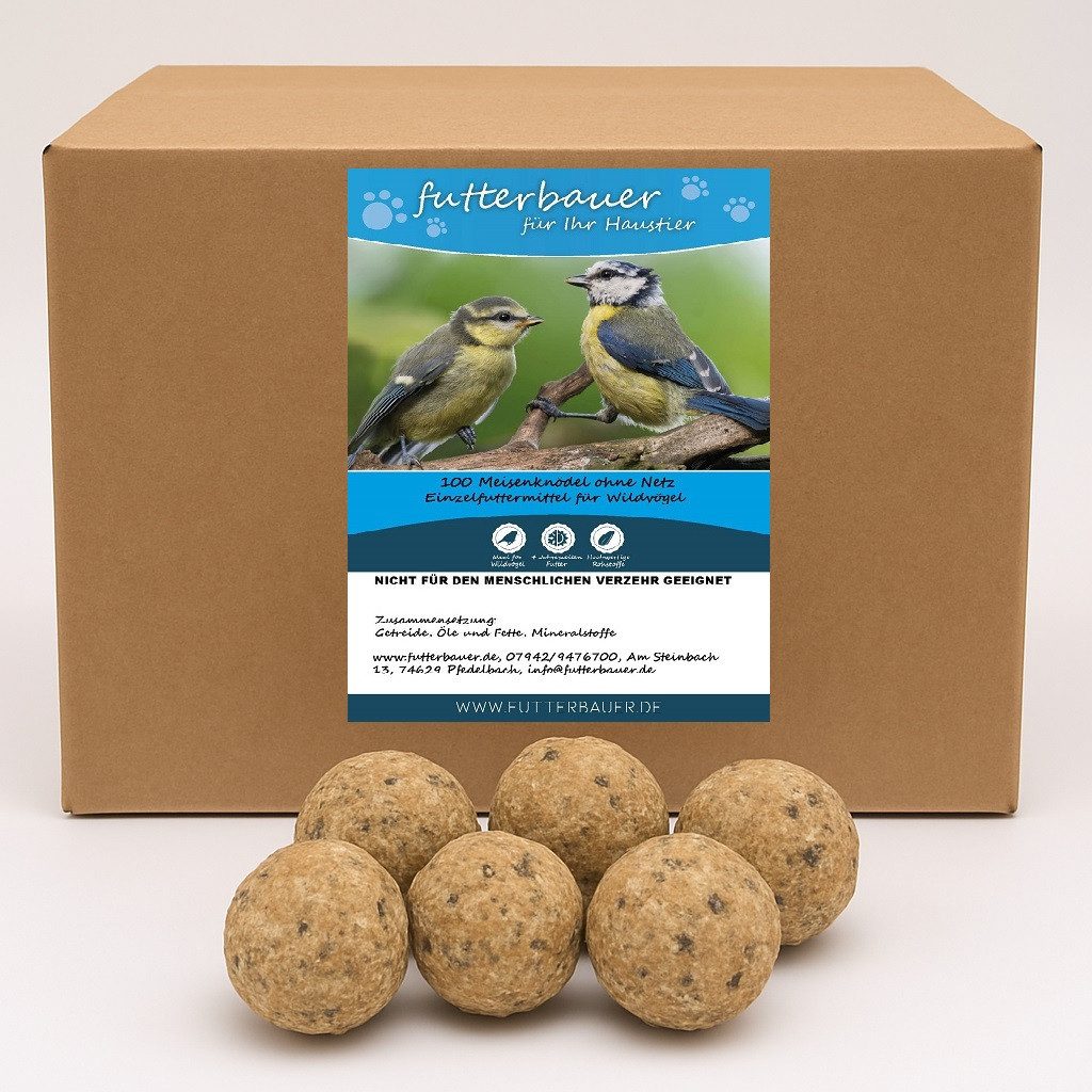 futterbauer Futterbauer Meisenknödel ohne Netz ca. 100x90g Vogelfutter, für: Vogel
