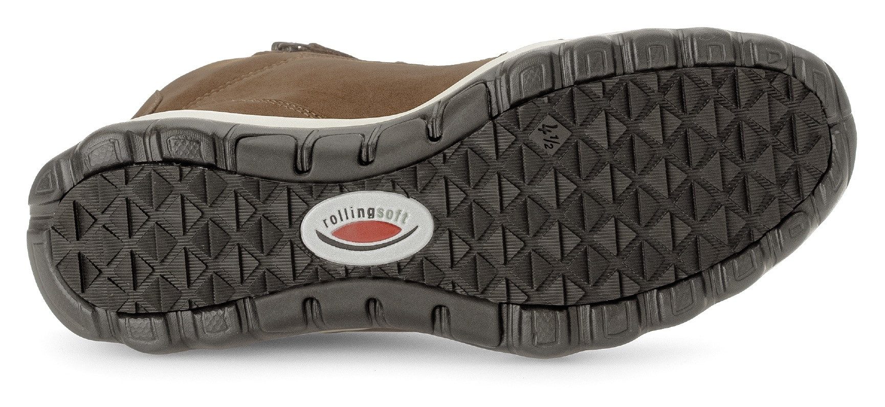 rollingsoft Schnürboots, Keilabsatz, Komfortboots mit profilierter Gummilaufsohle