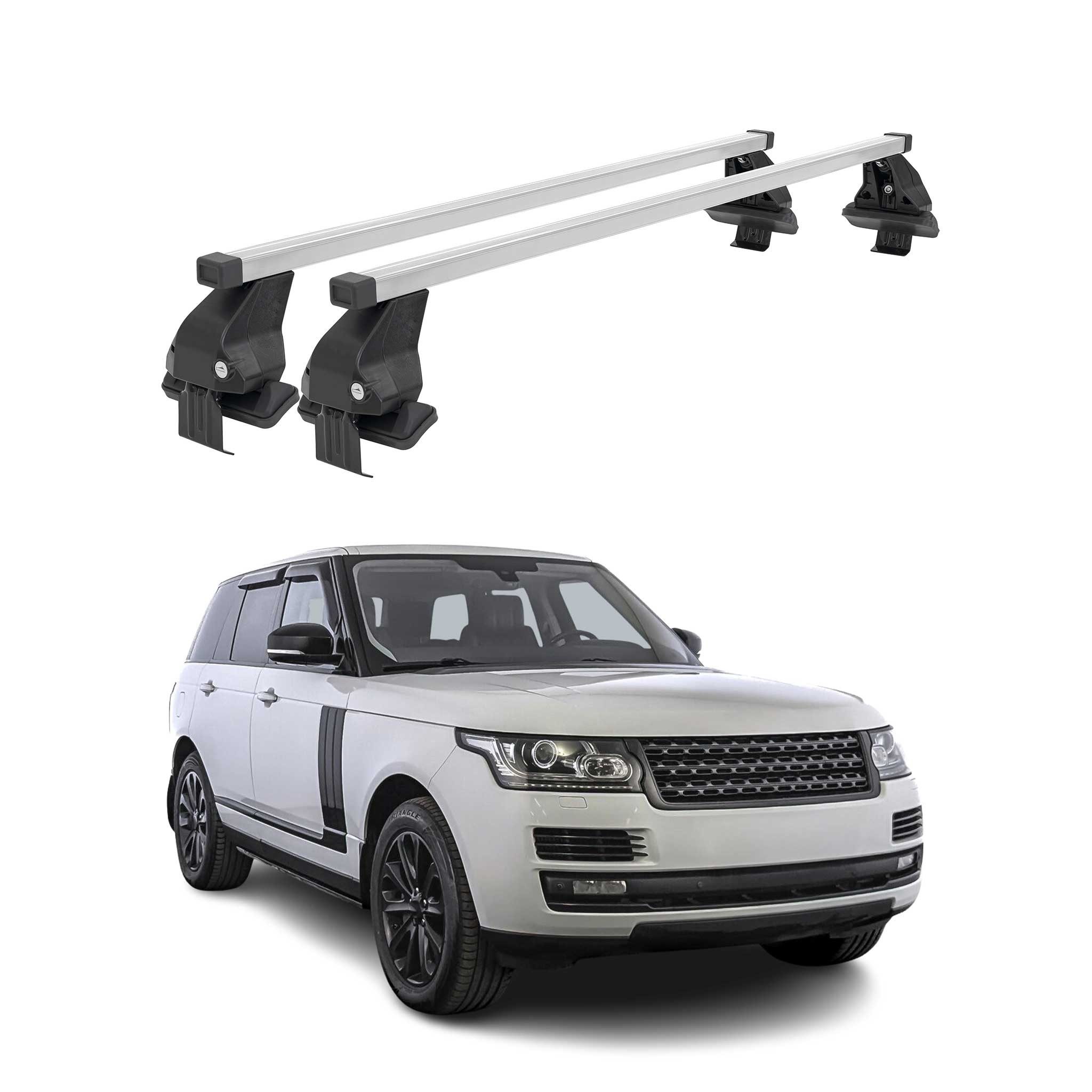 OMAC Dachträger Menabo Stahl Gepäckträger für Land Rover Rang Rover 2012-2025 Grau (2-St), Wasserbeständig,Abnehmbar,Multifunktional,Leichtgewichtig