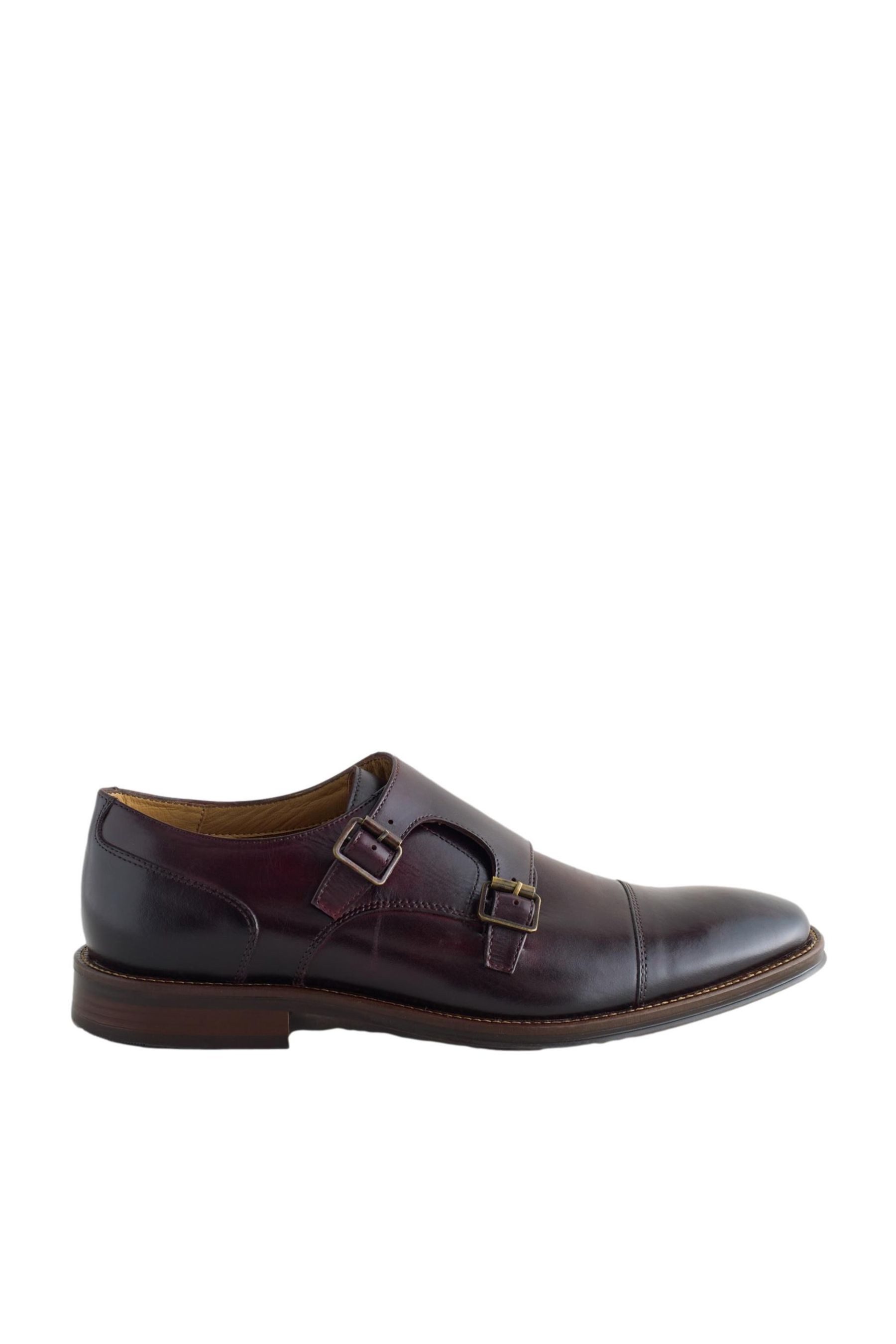 Monkstraps mit zwei Riemen Schnürschuh