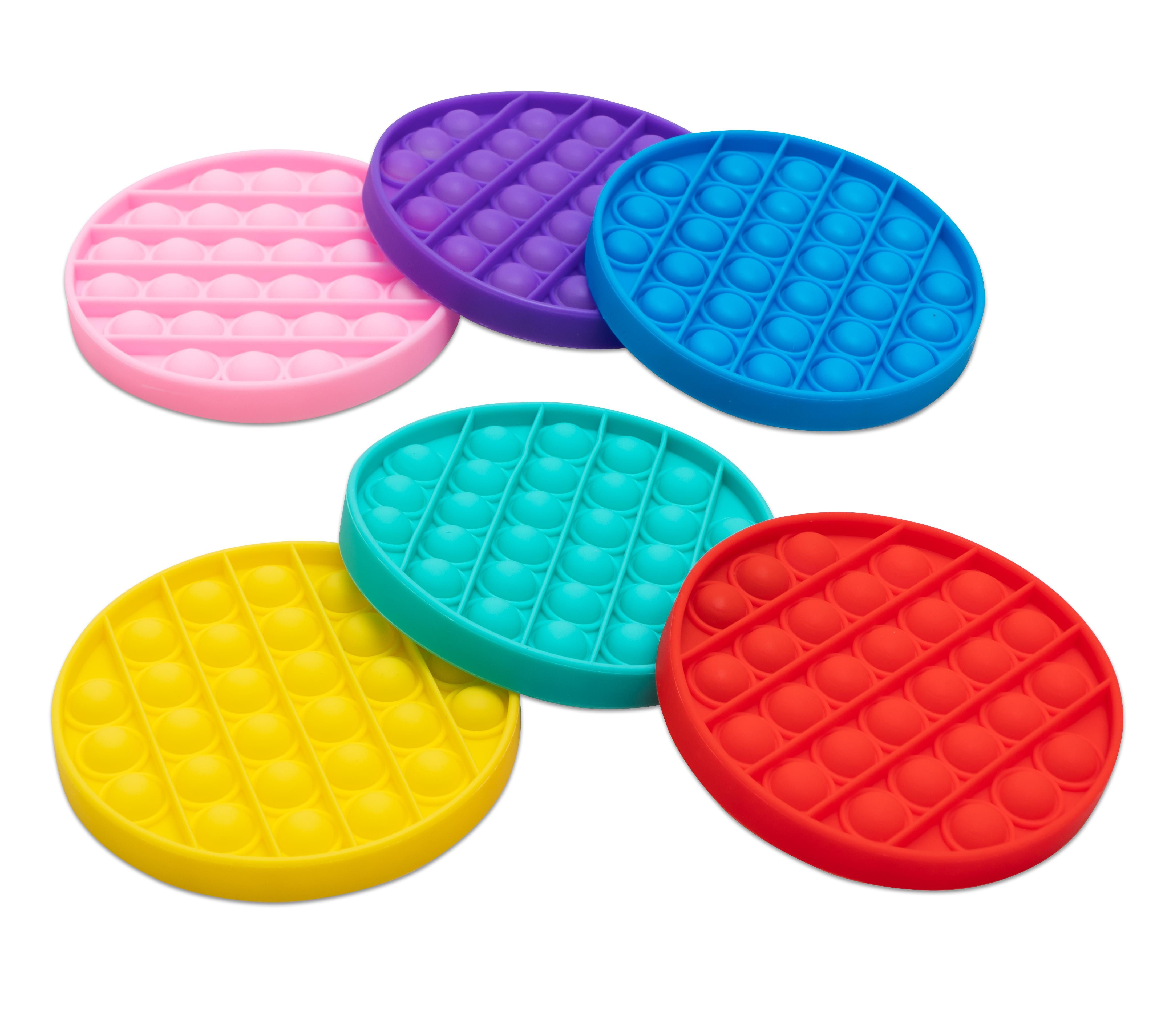 Betzold Motorikbrett Motorikscheiben Push Pop Bubble, 6er-Set