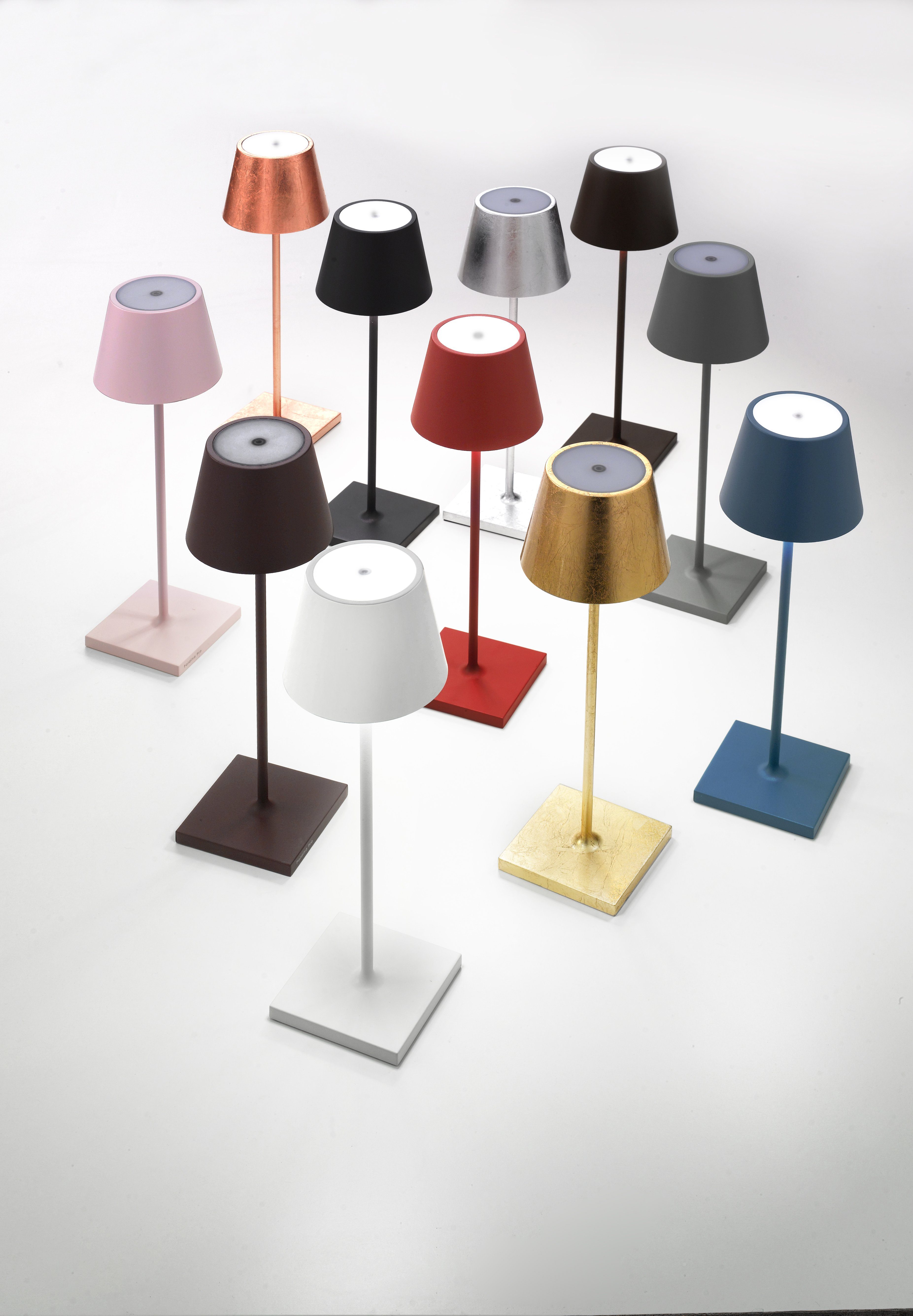Zafferano LED Tischleuchte Poldina Pro - Kabellose, Dimmbare LED-Tischlampe aus Aluminium – Bild 3 von 5