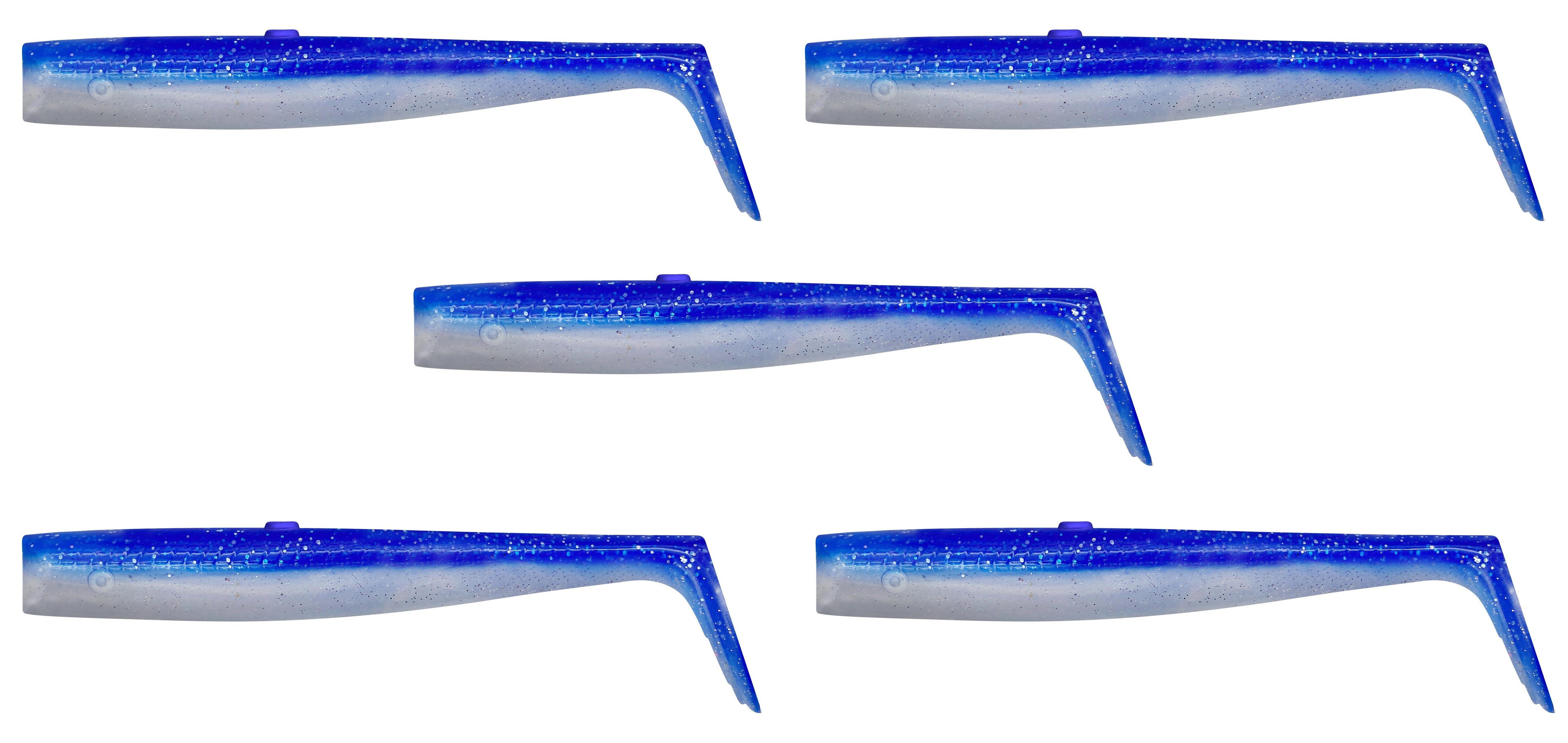 Savage Gear Kunstköder Gummifische Sandeel V2 Tail - 5er SET in ver. Größen - Raubfisch, Tolle Farben