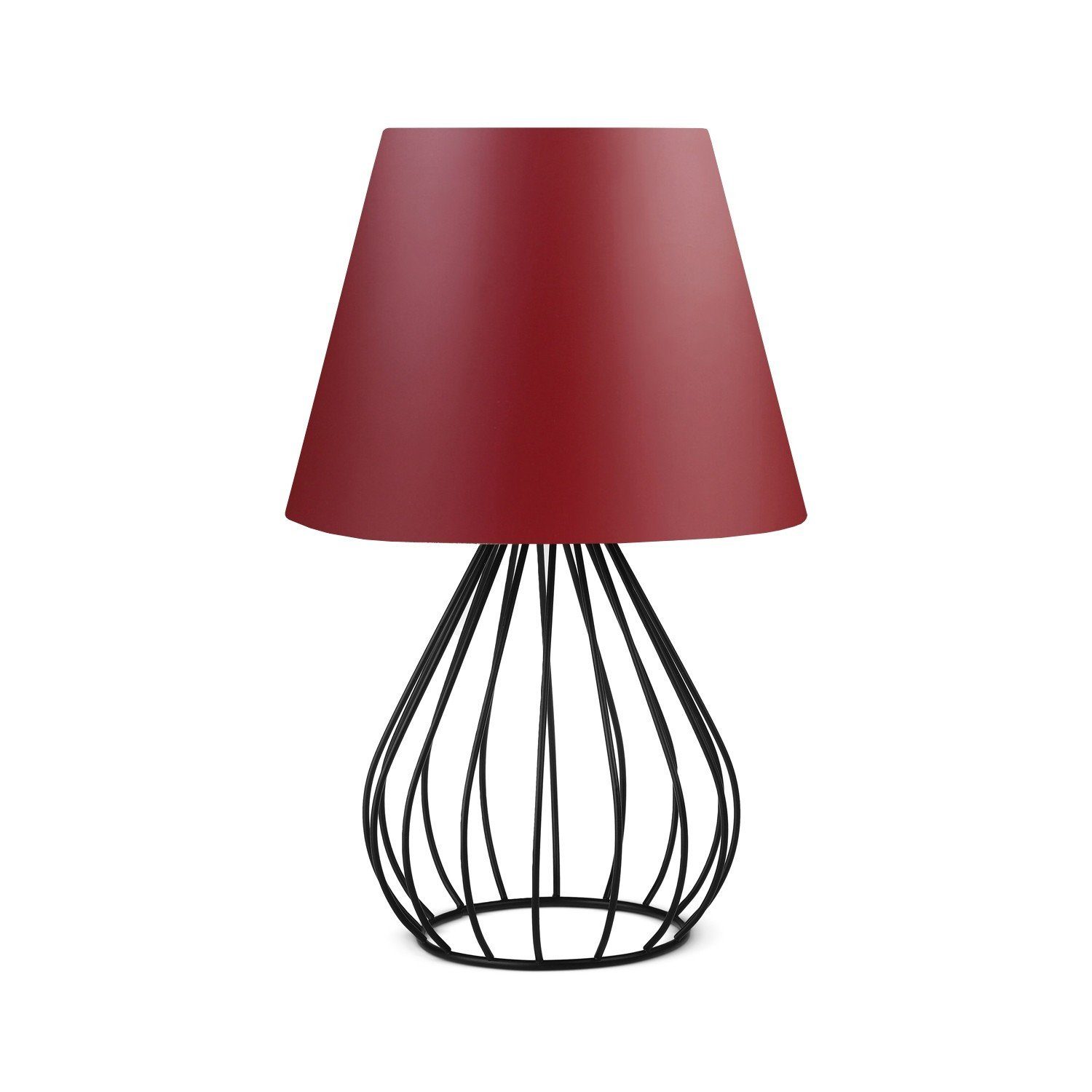 Opviq Nachttischlampe AYD 100% Claret,Red, Nachttischlampen, PVC SGN