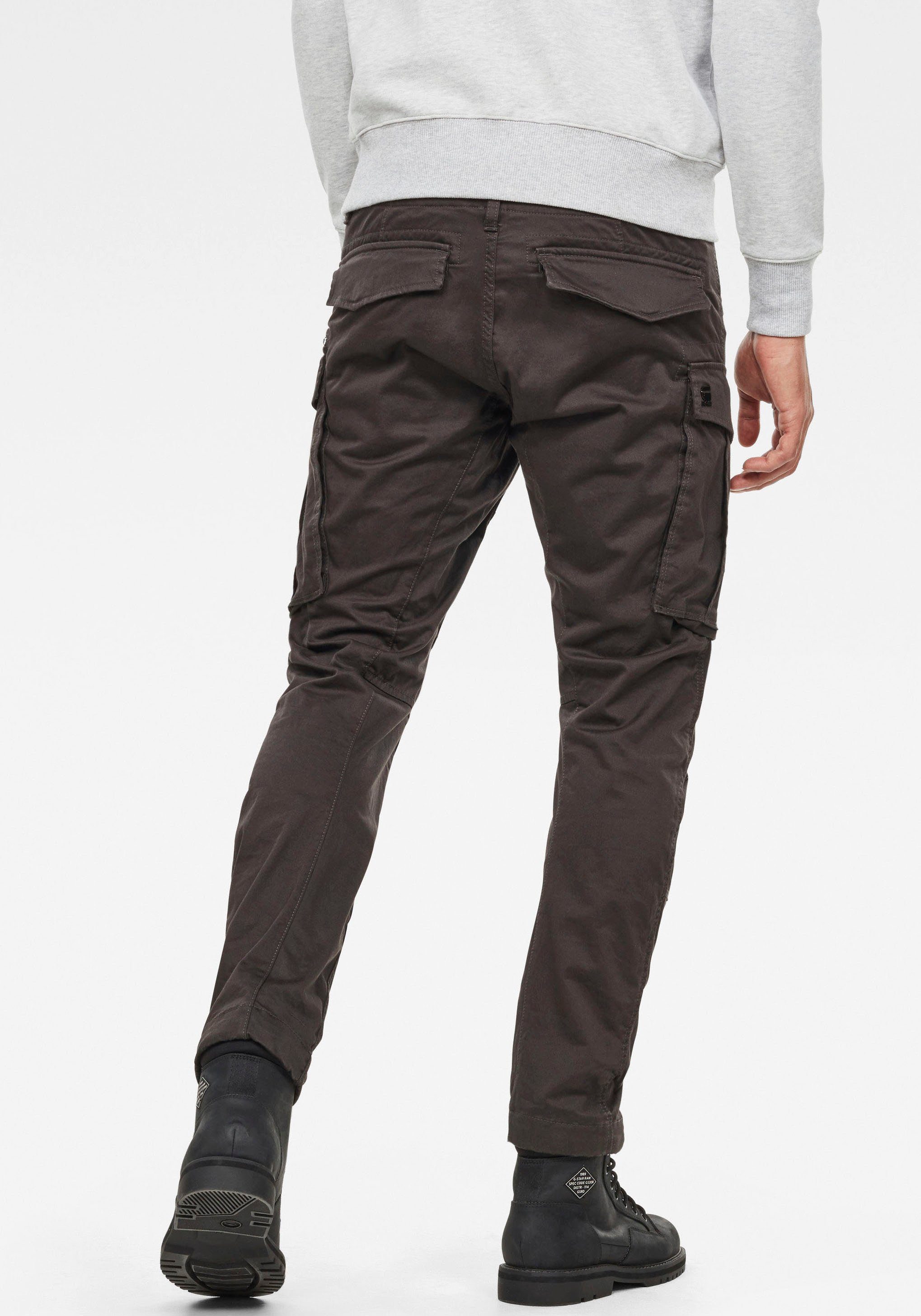 G-Star RAW Cargohose Rovic schwarz Pant Tapered 3D Zip