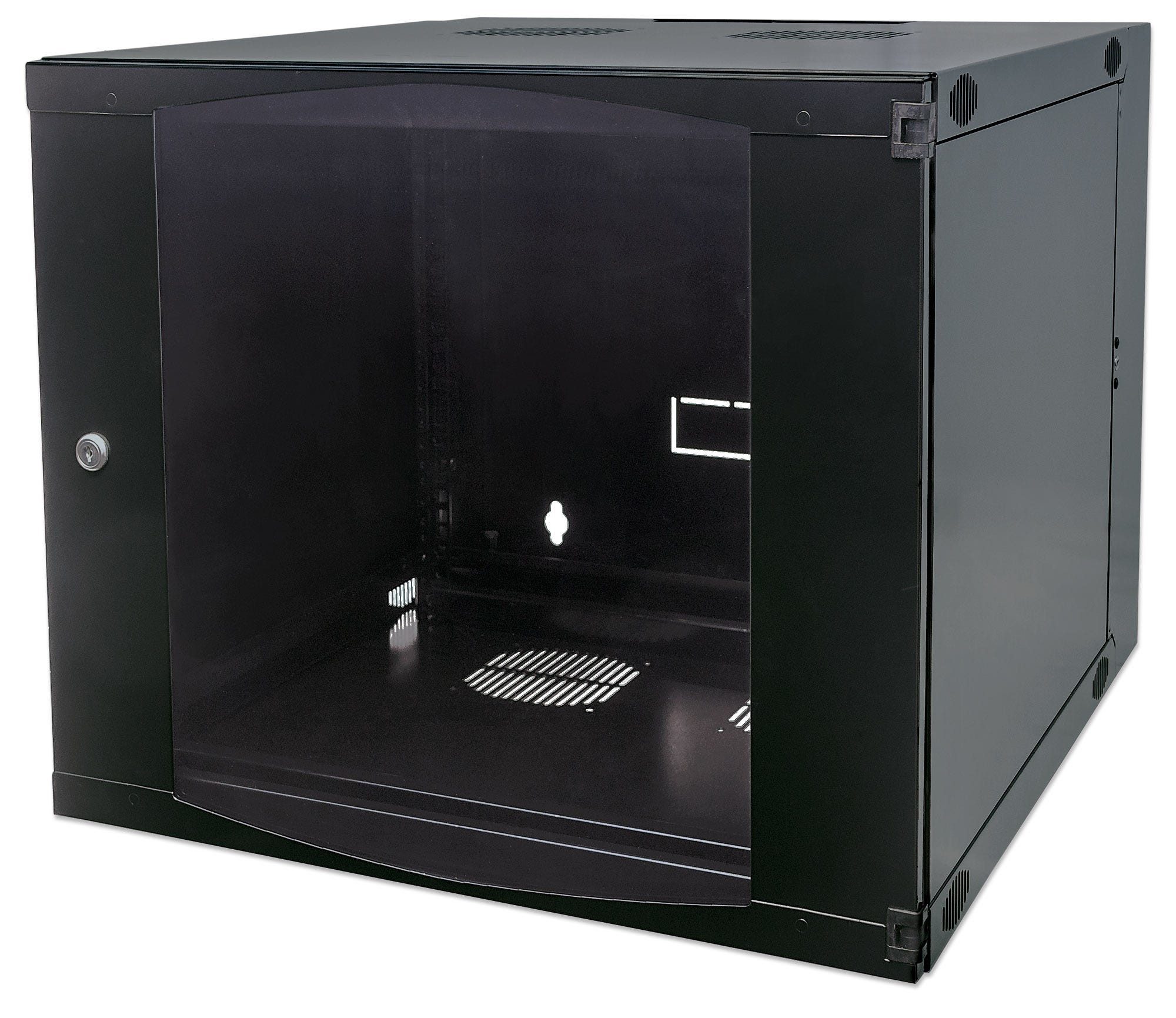 Intellinet Netzwerkschrank Network Cabinet, Wall Mount (Double Section Hinged Swing Out), 9U, Usa
