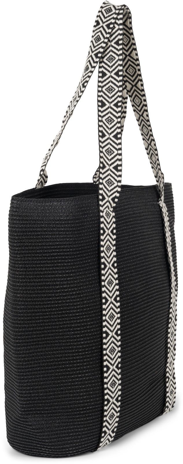 styleBREAKER Strandtasche Papierstroh Strandtasche Azteken Muster (1-tlg)