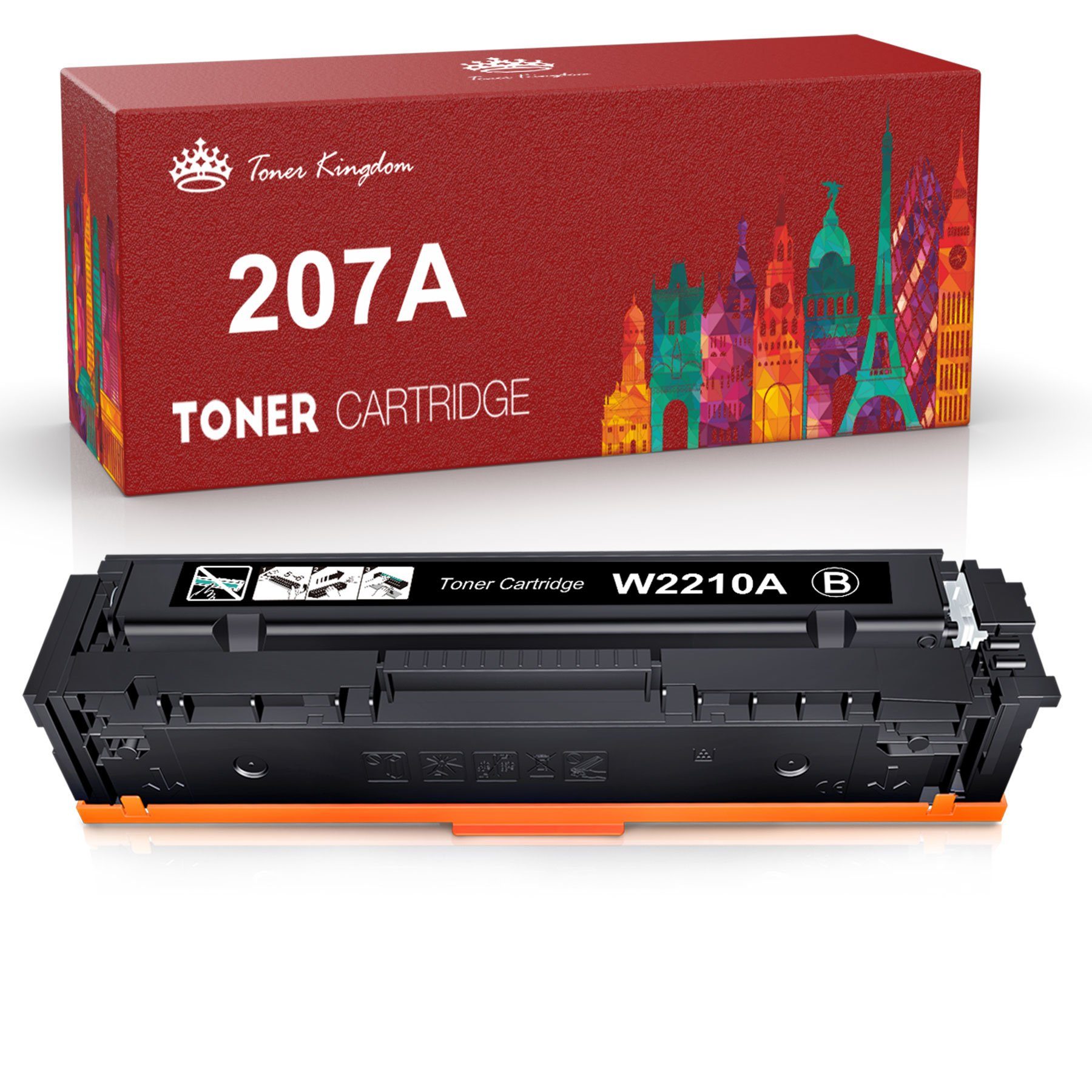 Toner Kingdom Tonerpatrone für HP 207A 207X W2210A W2211A W2212A W2213A