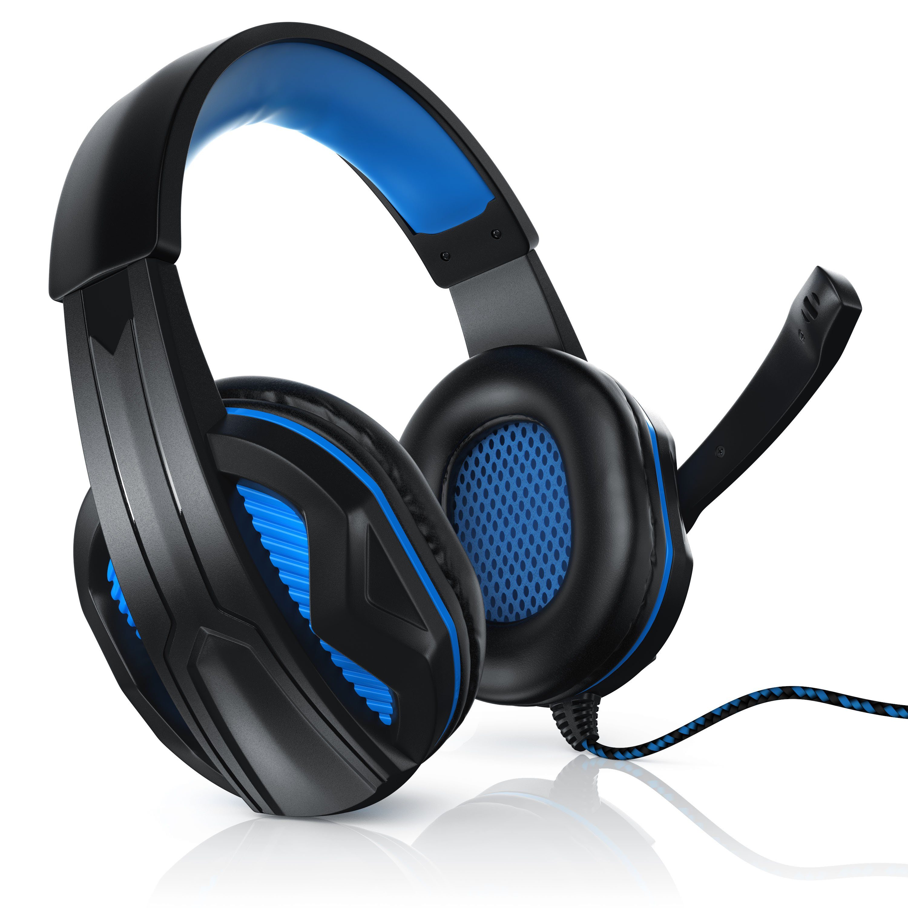 CSL Gaming-Headset (GHS100 Premium USB Gaming Headset inkl. Mikrofon & Kabelfernbedienung)