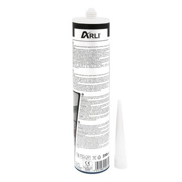 ARLI Spachtelmasse 12x Acryl 310ml Dichtstoff Universal Bauacryl, Maleracryl Fugendichter weiß Dichtstoff