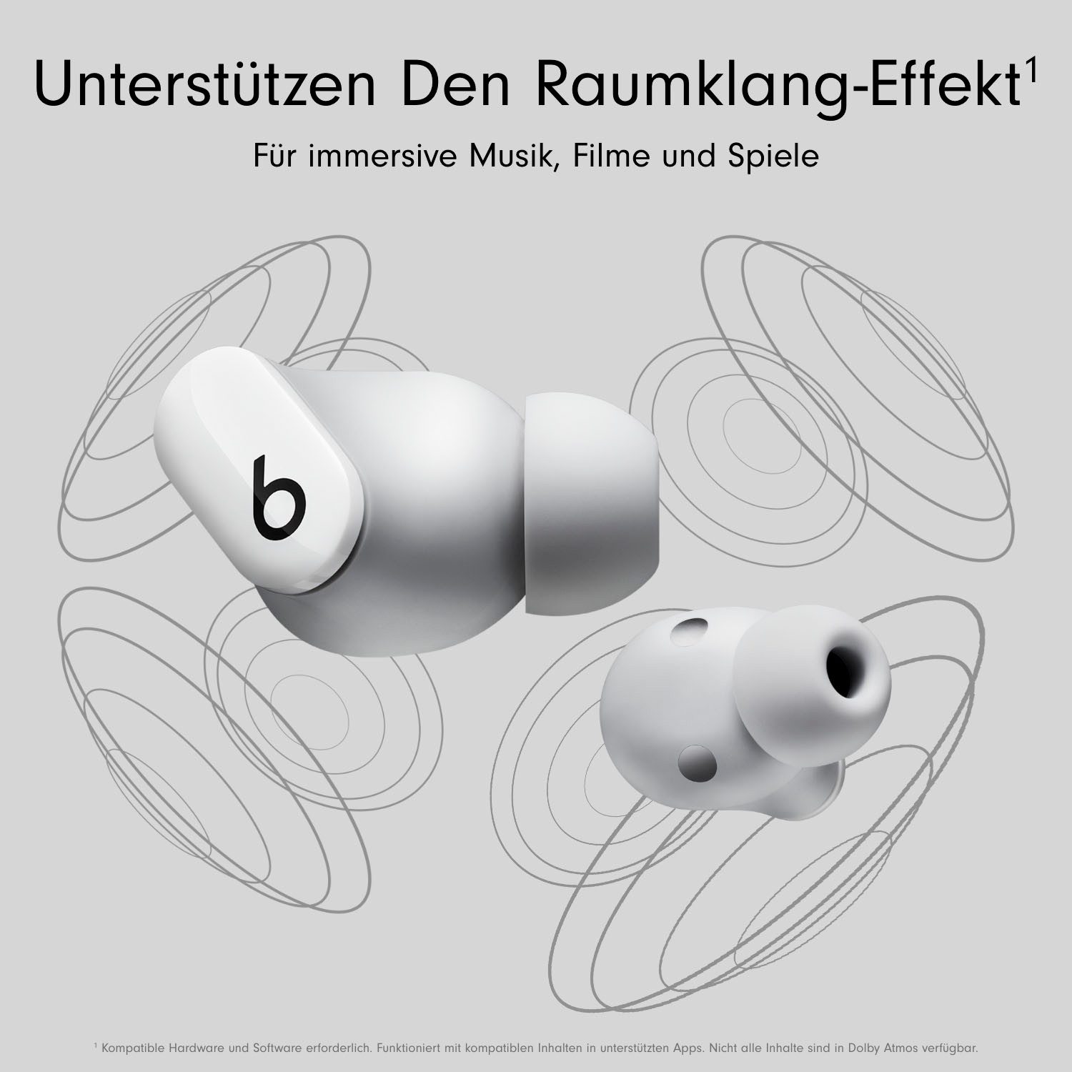 Beats by Dr. Dre Beats Studio Buds - Kabellose wireless In-Ear-Kopfhörer (Active Noise Cancelling (ANC), Transparenzmodus, integrierte Steuerung für Anrufe und Musik, kompatibel mit Siri, Siri, Bluetooth, mit Geräuschunterdrückung)
