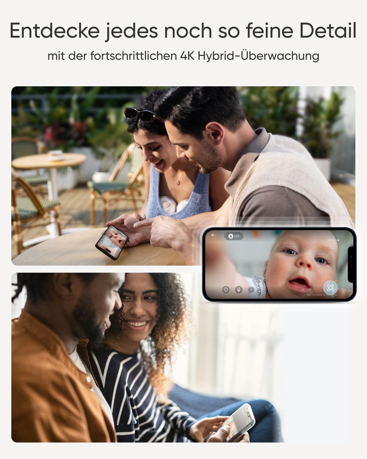 eufy Security Überwachungskamera eufy Babyphone mit Kamera E21 (Innenbereich, 1-tlg., mit Kamera E21)