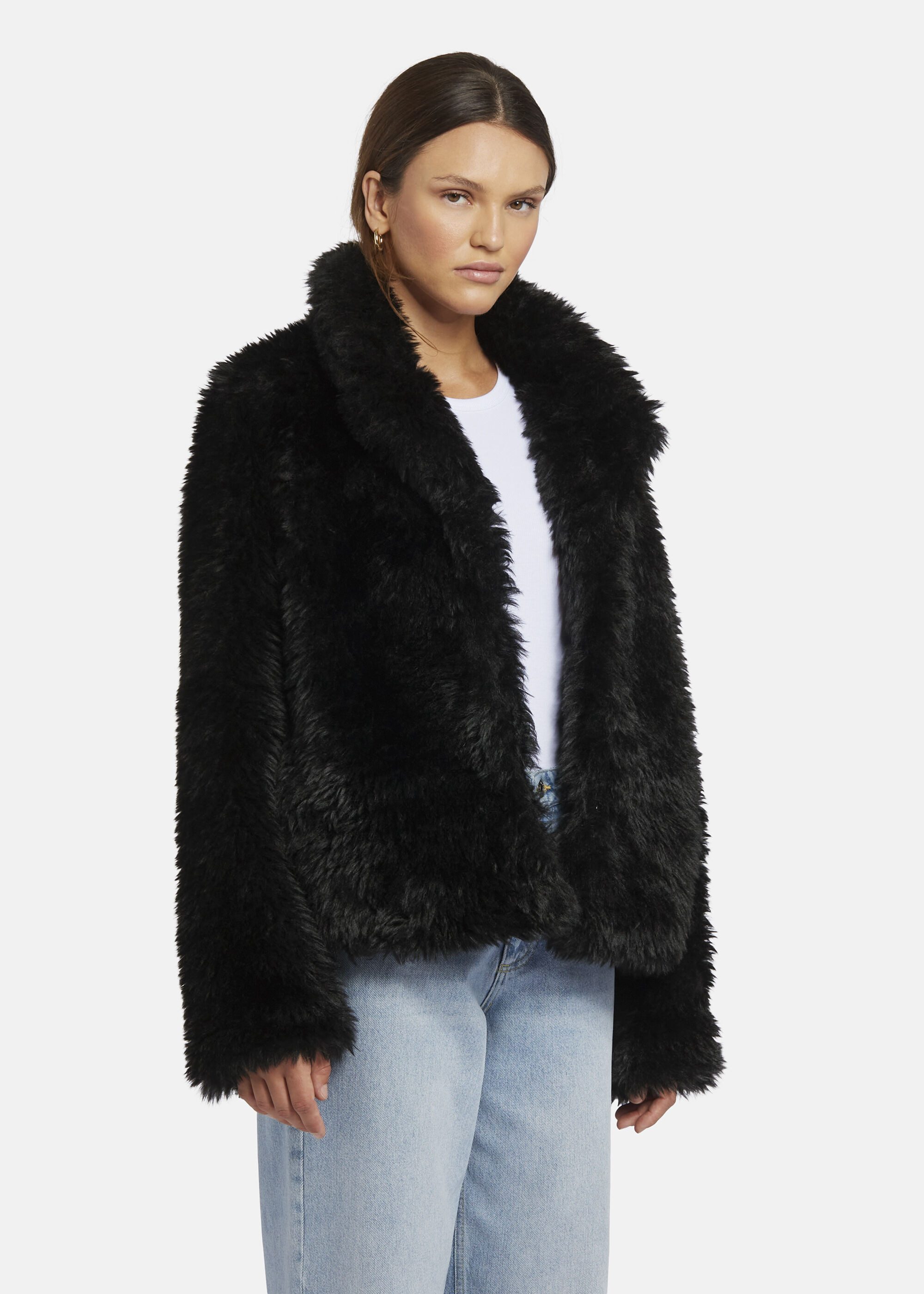 Nicowa Winterjacke FANIWO (1-St) aus weichem Eco-Fur im Oversized-Schnitt günstig online kaufen