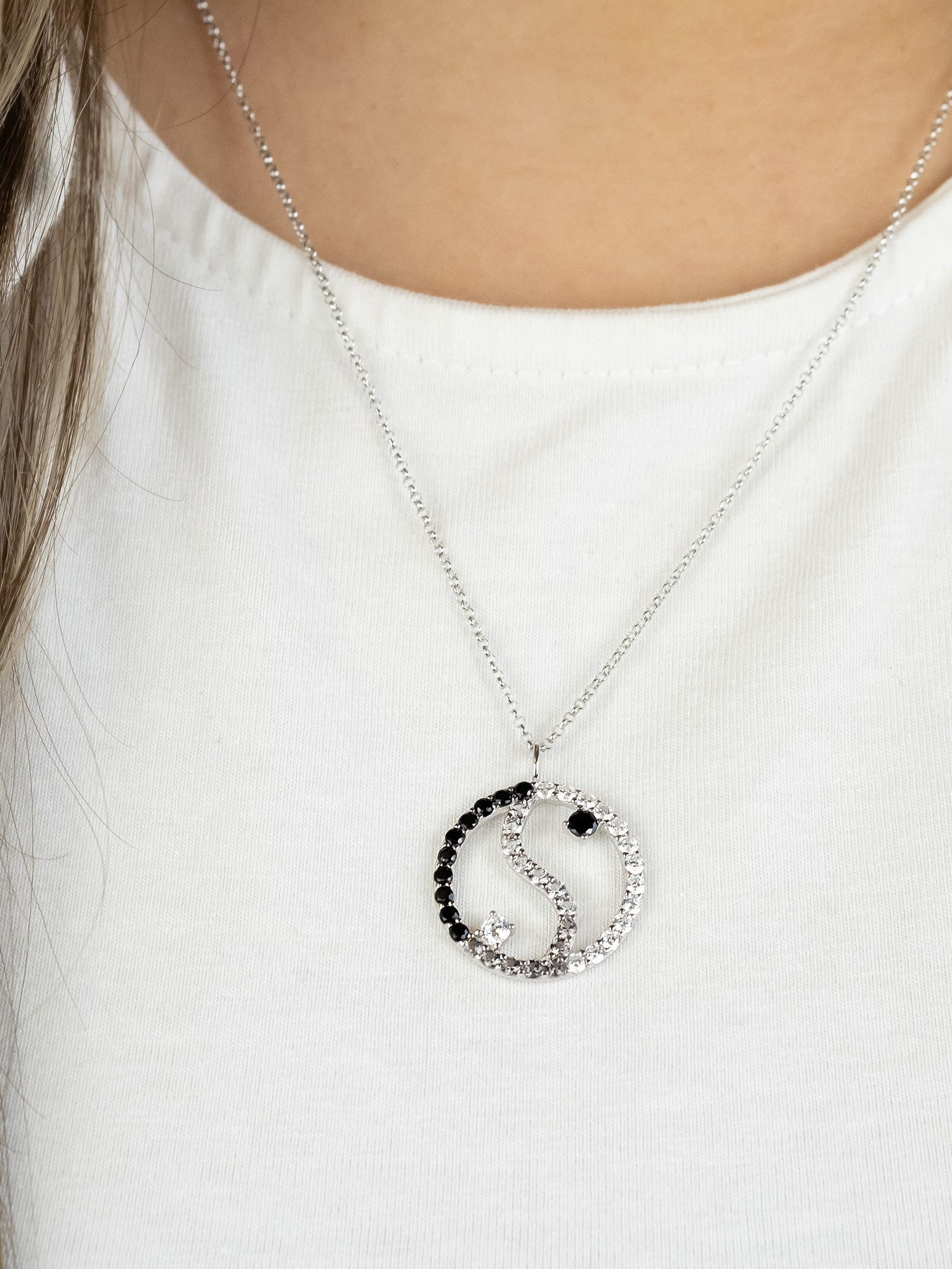 Engelsrufer Kette mit Anhänger Yin Yang Balance, Made in Germany - mit Zirk günstig online kaufen
