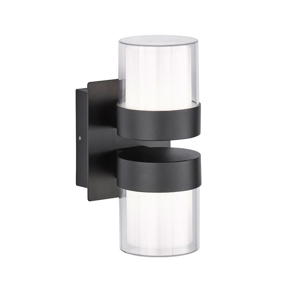 WOFI LED Außen-Wandleuchte, LED-Leuchtmittel fest verbaut, Warmweiß, LED Up Down Wandleuchte Aussen Fassadenleuchte Außen