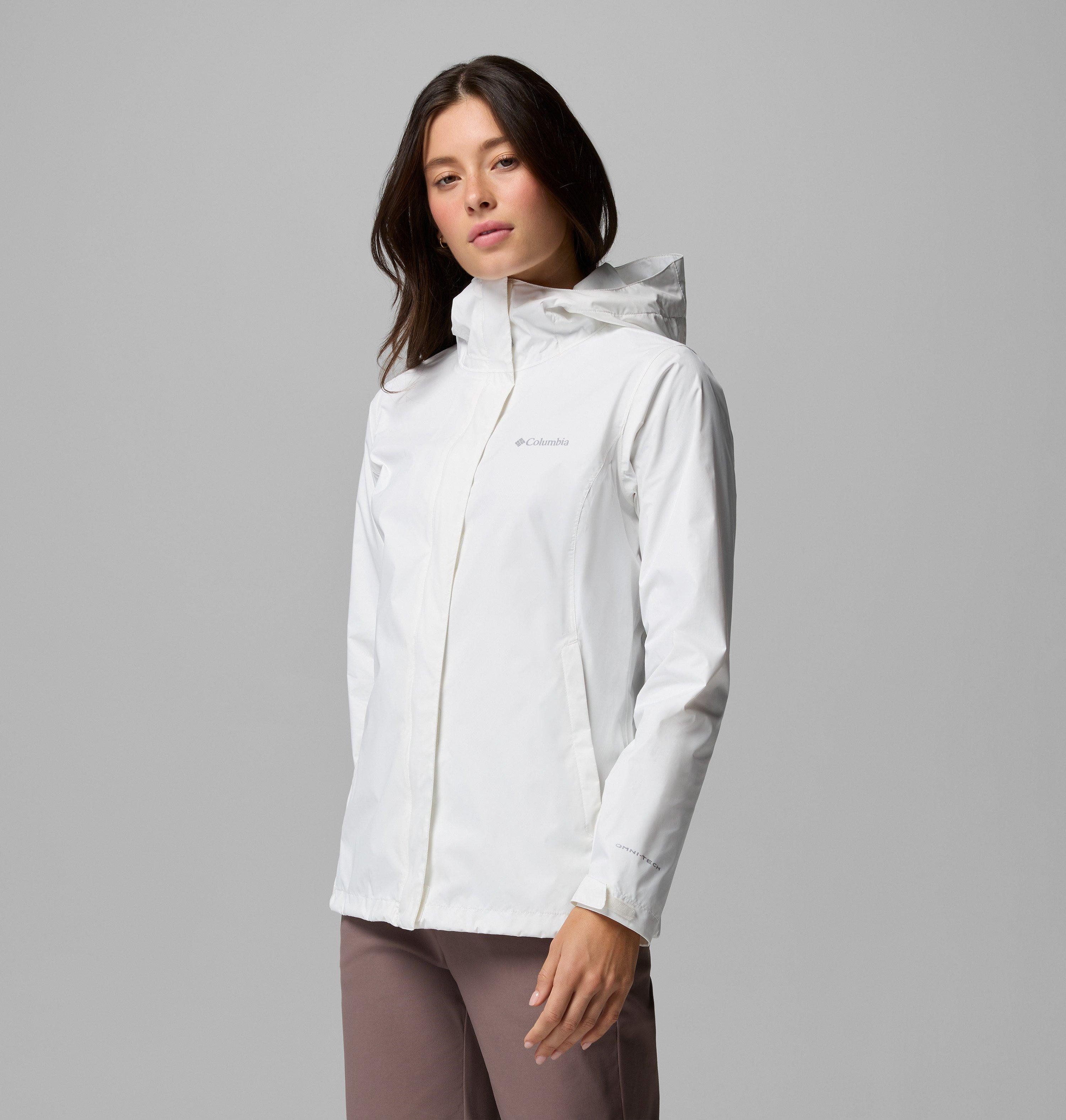 Columbia Regenjacke Arcadia II Jacket wasserdicht, winddicht, mit Reißverschluss, aus Nylon und Polyester – Bild 3 von 5