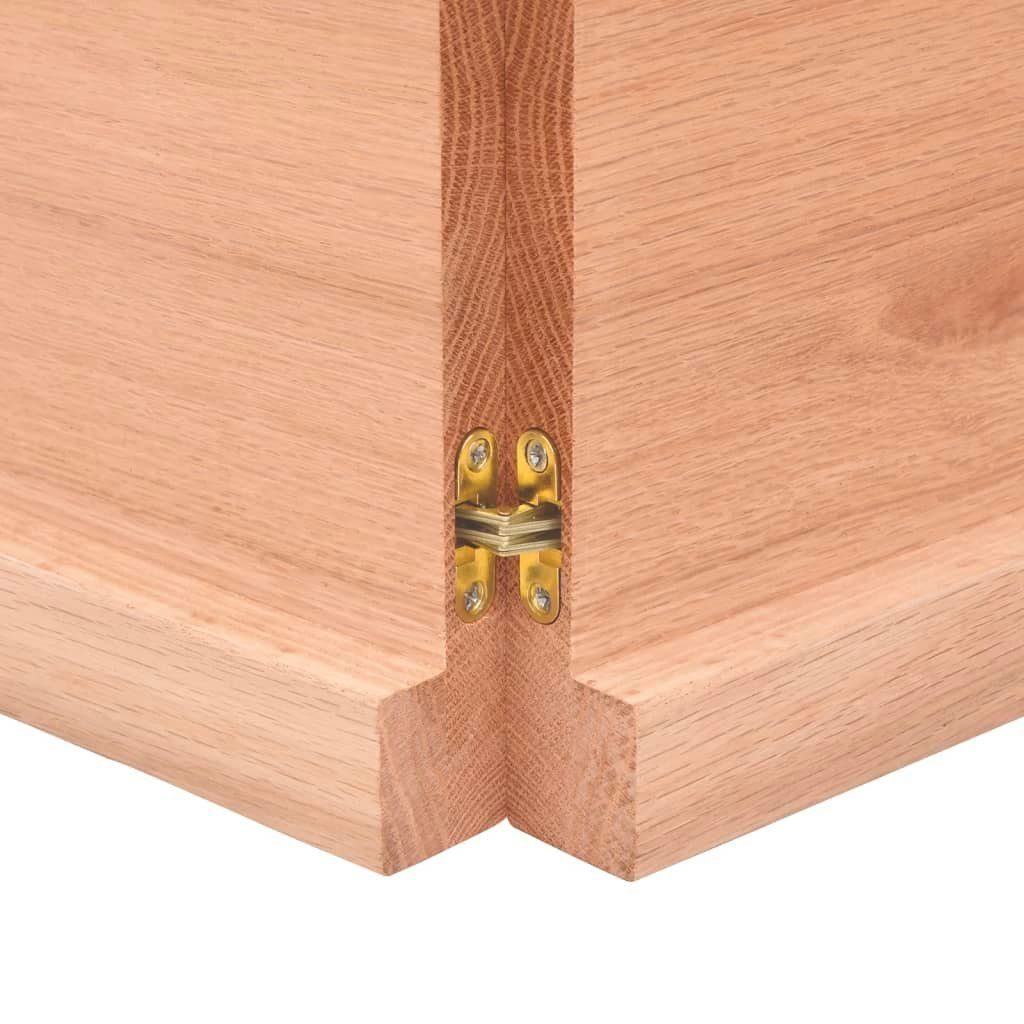 furnicato Tischplatte 180x50x(2-4) (1 Baumkante Massivholz St) cm Behandelt