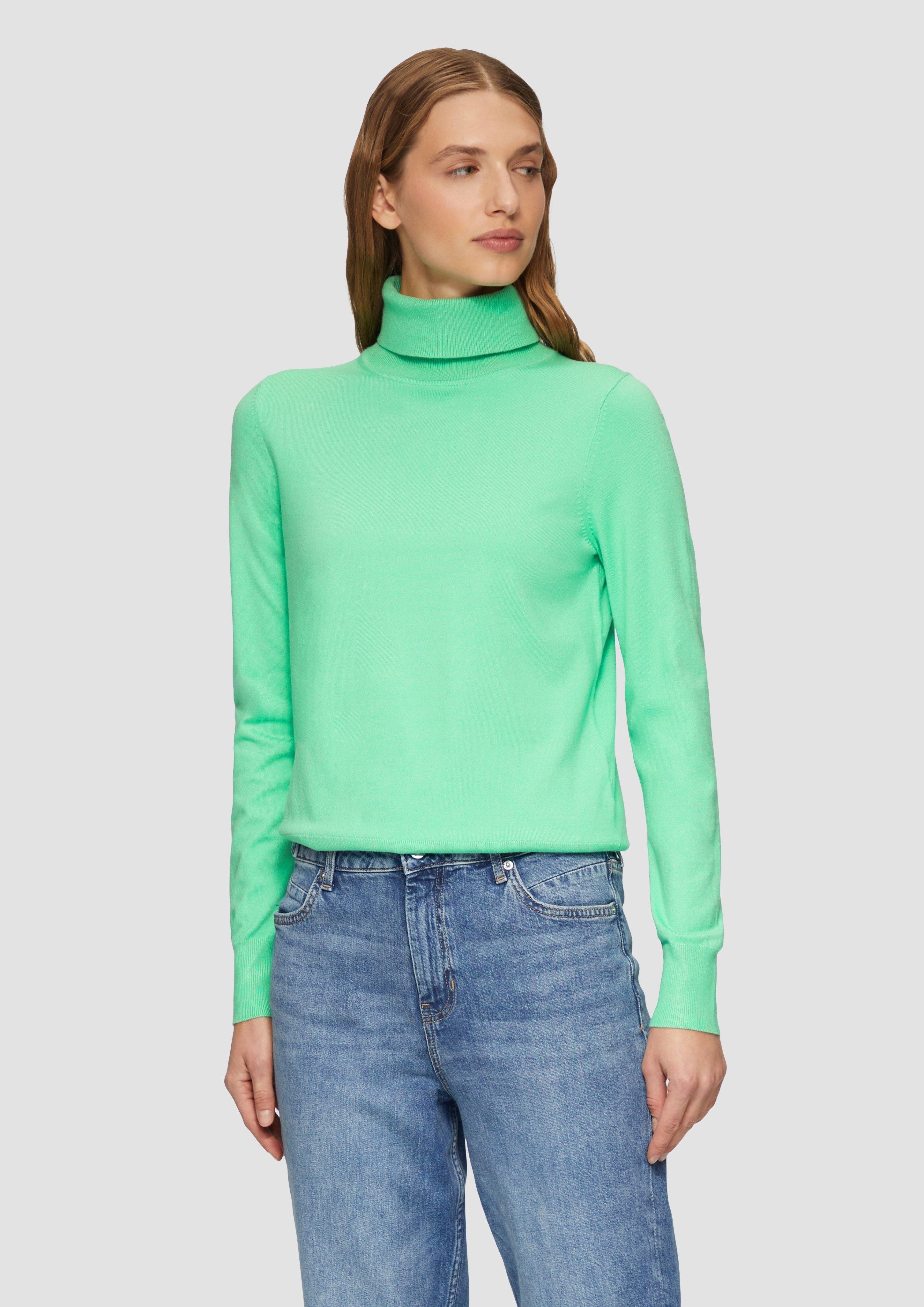 s.Oliver Strickpullover Feinstrickpullover mit Rollkragen günstig online kaufen