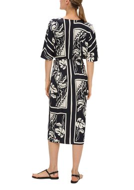 s.Oliver BLACK LABEL Minikleid Viskose-Kleid mit All-over-Print