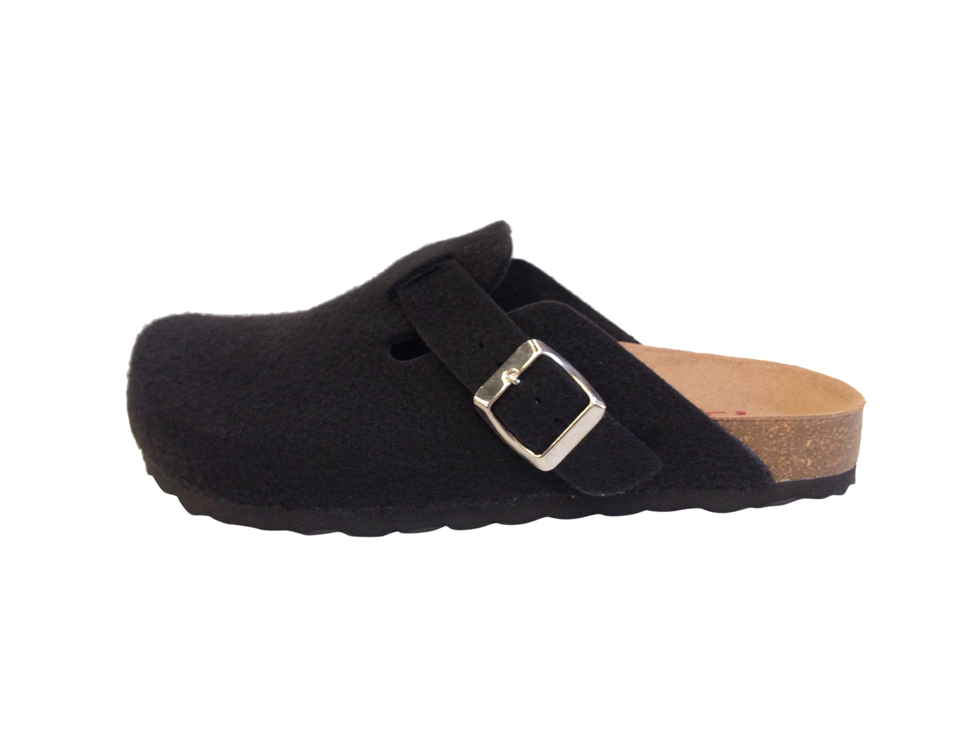 Dakos Damen Clog Filz Hausschuh
