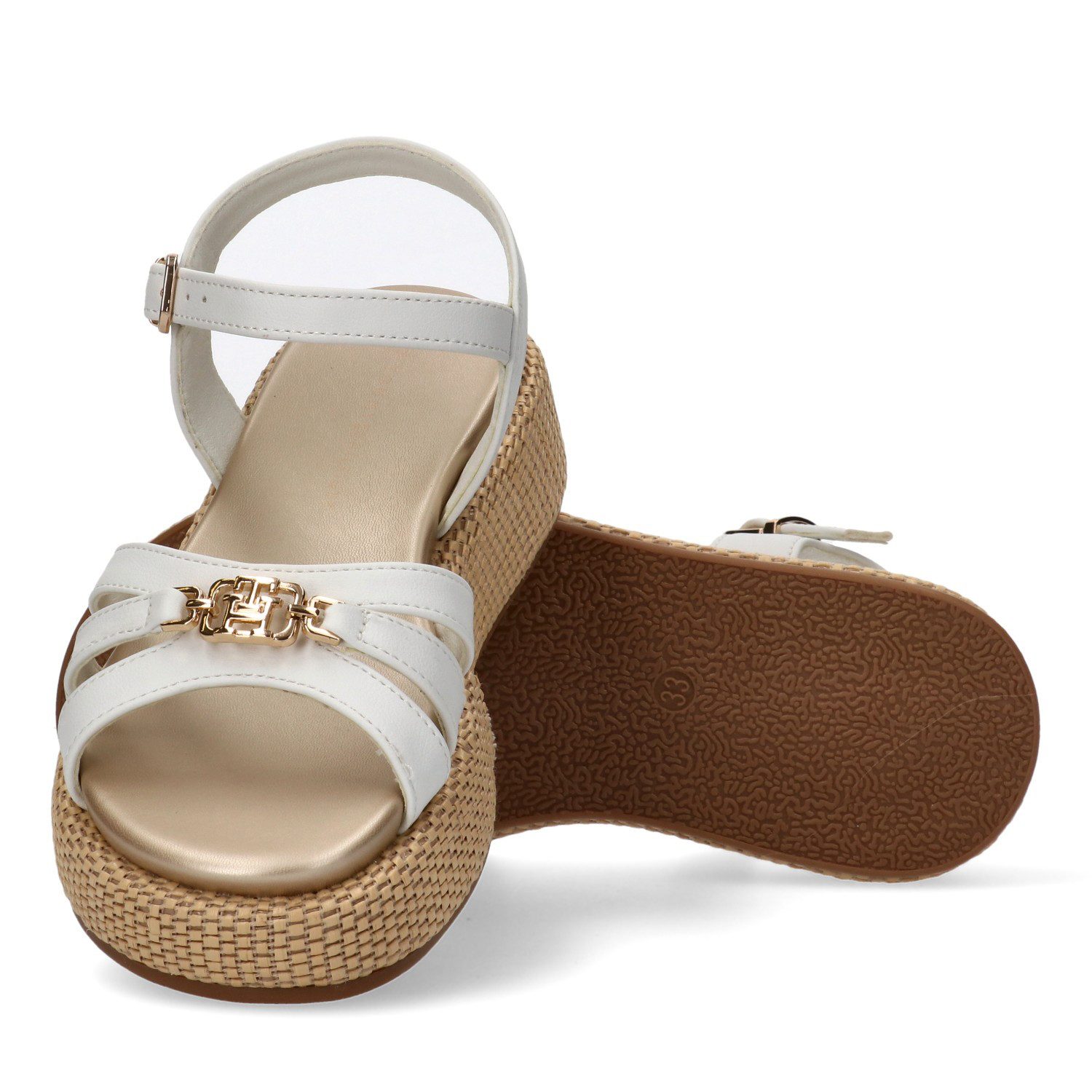 Tommy Hilfiger Sandale, Plateau, Sommerschuh, Wedge Sandale mit Schnallenverschluss