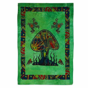 Wandteppich Mushrooms Poster Wandbehang Deko Tuchchedelic Dekotuch ca 210x140cm, KUNST UND MAGIE