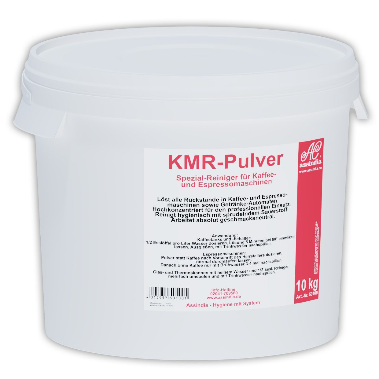 AC Assindia KMR Kaffee-Masch. Rein. Pulver 10kg Kaffeevollautomaten-Reinigungsset