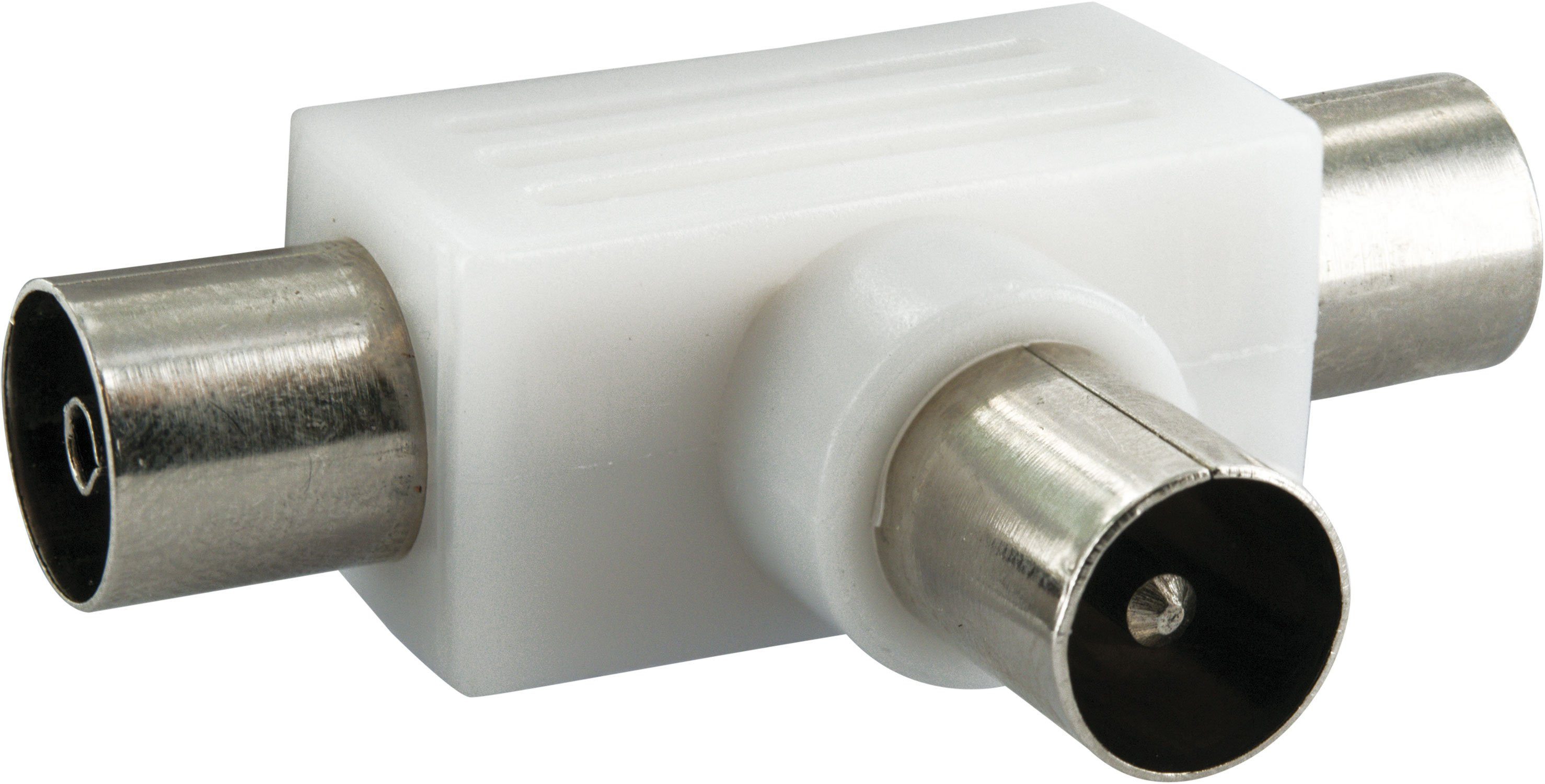 Schwaiger ASV27 532 TV-Adapter IEC Stecker zu IEC Buchse, für Kabel- und Antennenanlagen