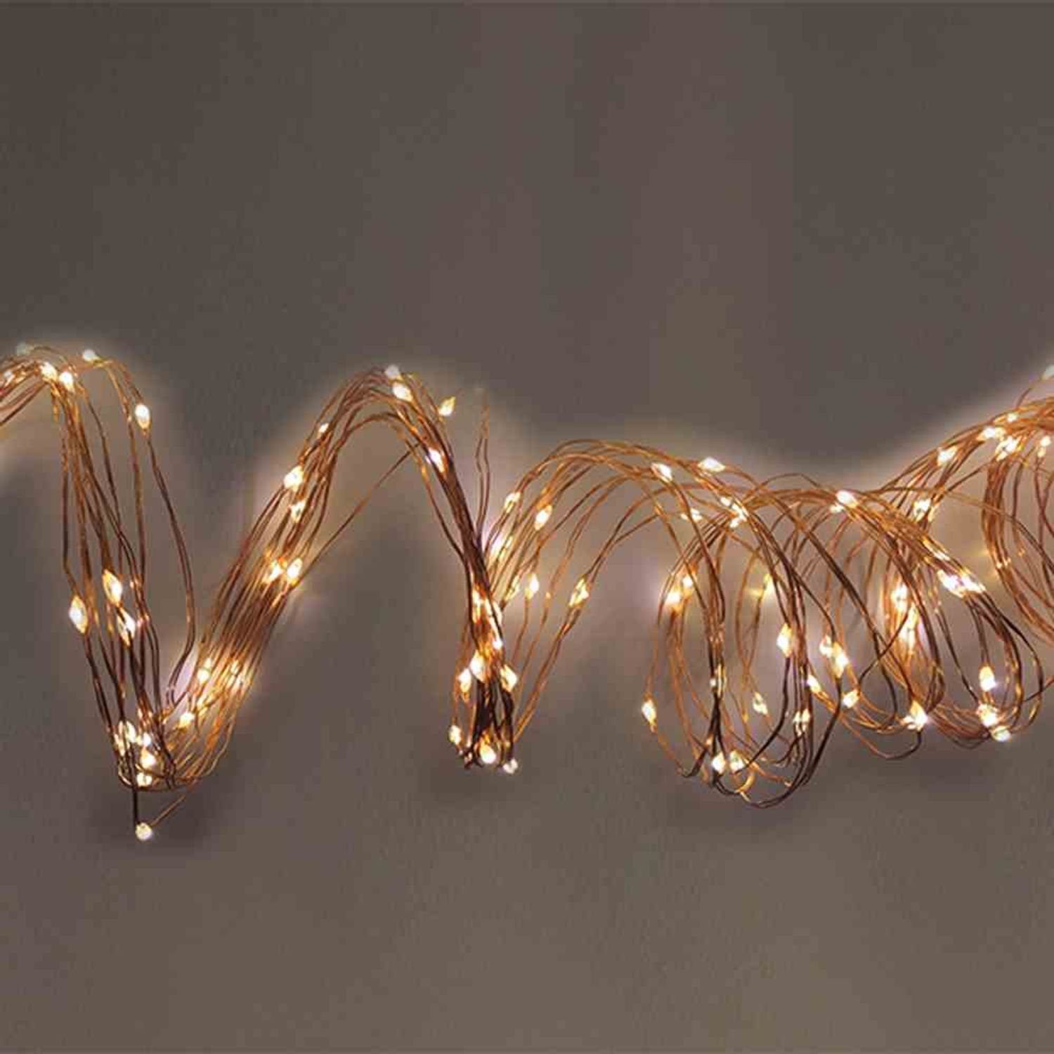 FHS Lichterkette LED-Kupferdrahtkette mit Timer 50er günstig online kaufen
