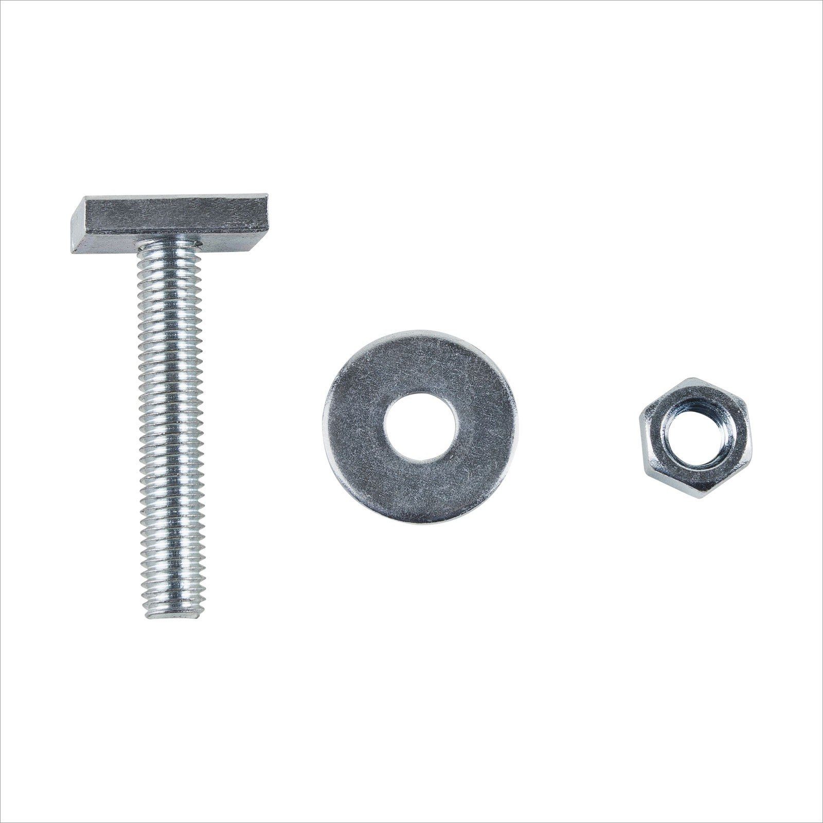 Symbionet Flachrundkopfschraube Stahl Hammerschraube M8 x 30 mm Montageschiene 27/18 + 28/30